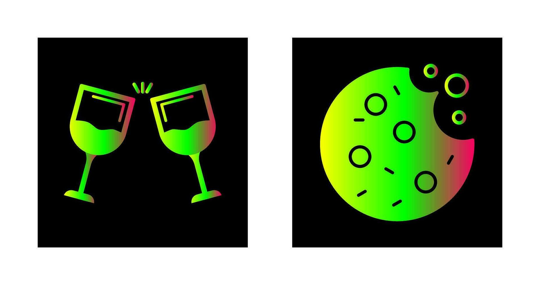 Wine and Cookie Icon vector