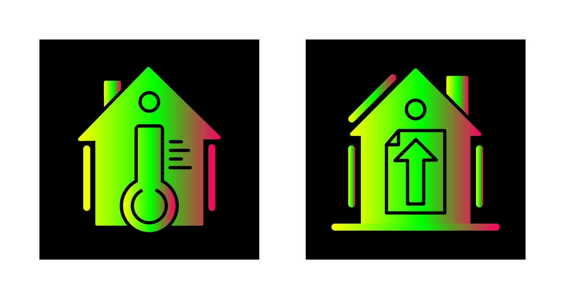 Temperature and Upload Icon vector
