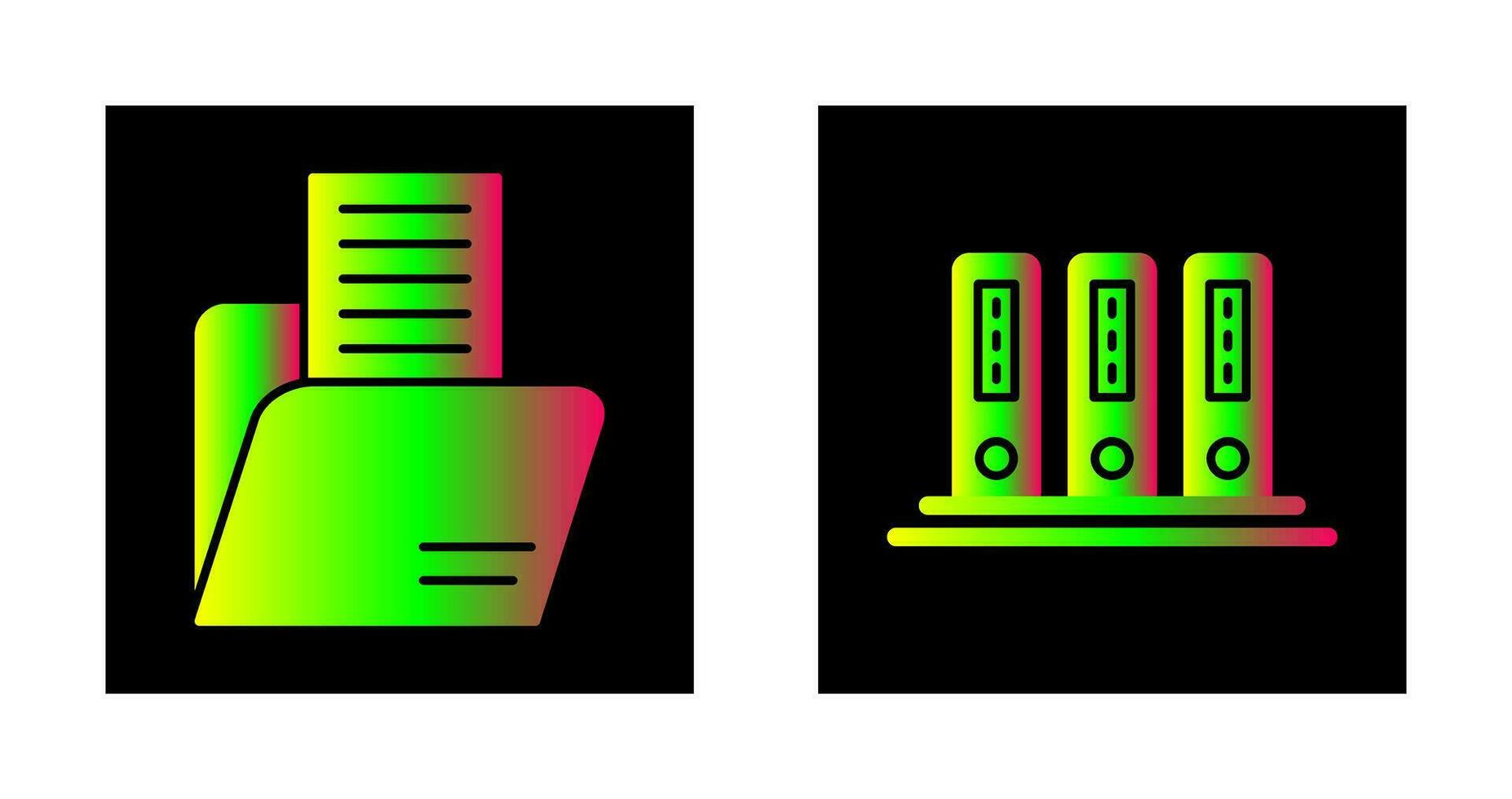 Folder and Office Files Icon vector