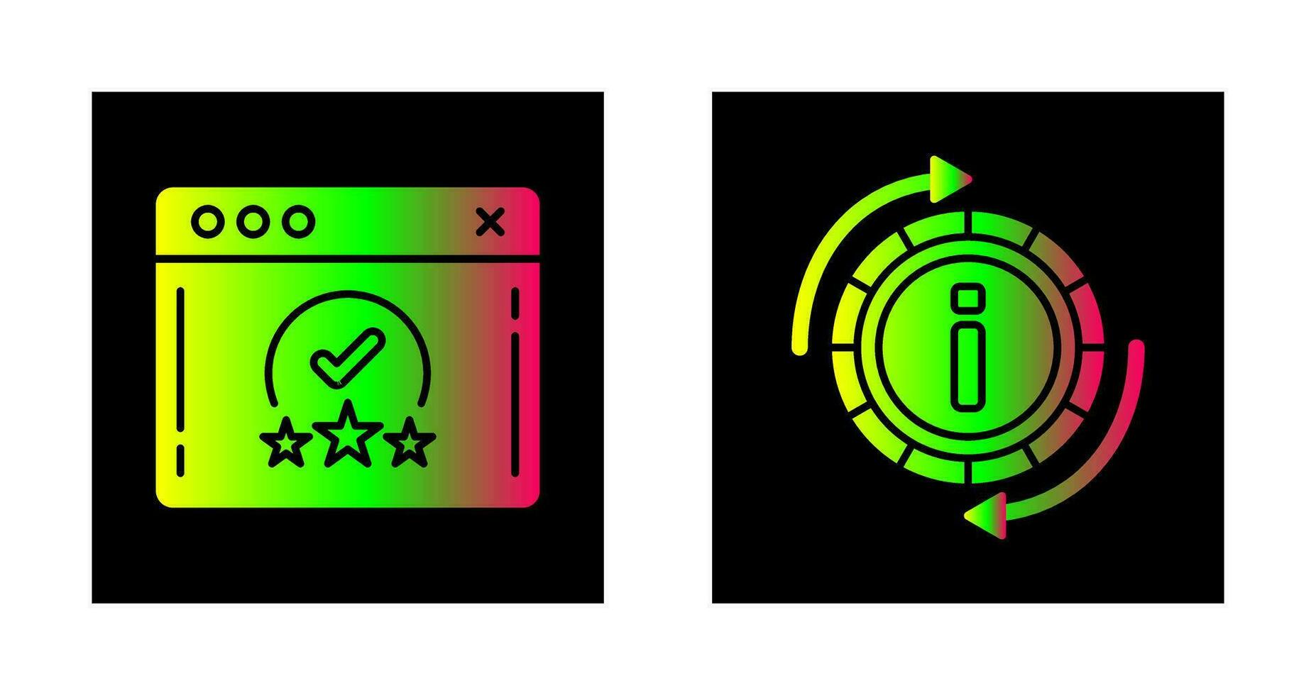 rating and refresh  Icon vector