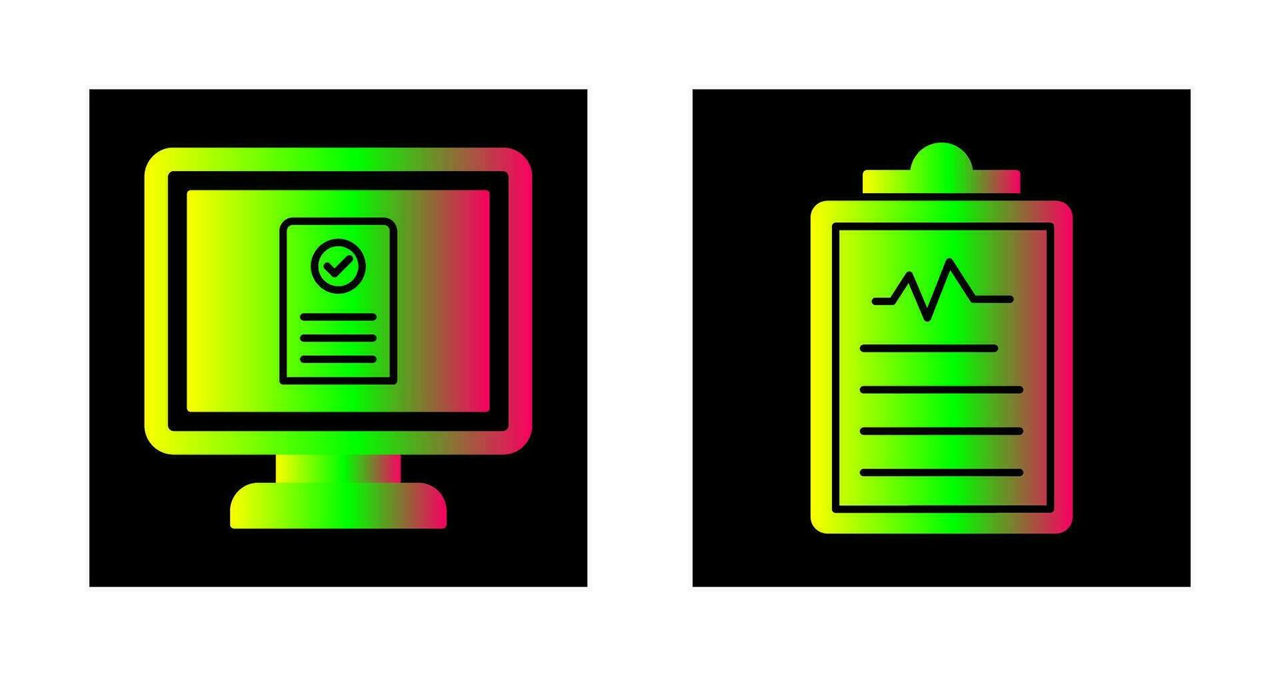 Online appointment and Clipboard Icon vector