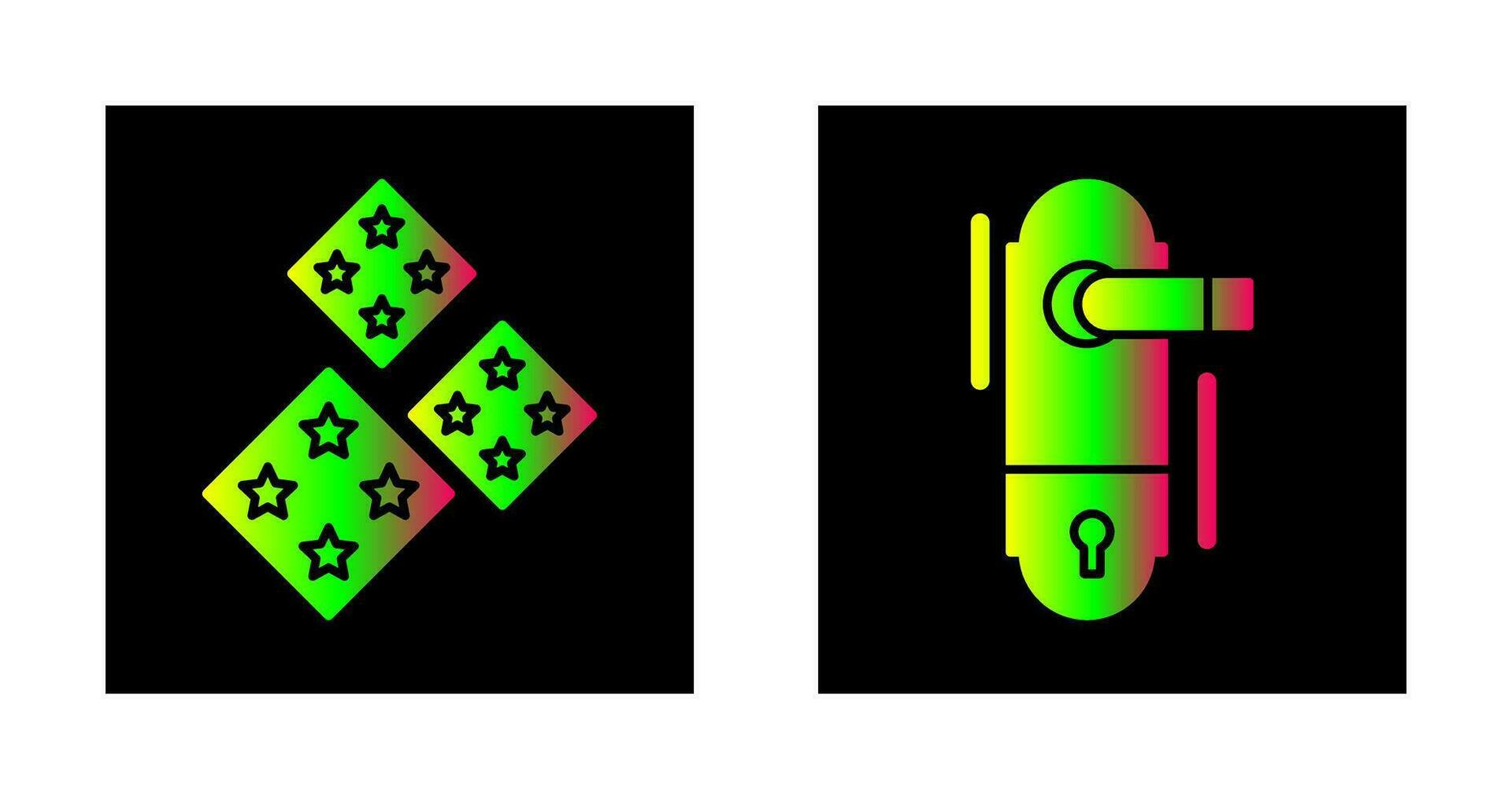 Tiles and Doorknob Icon vector