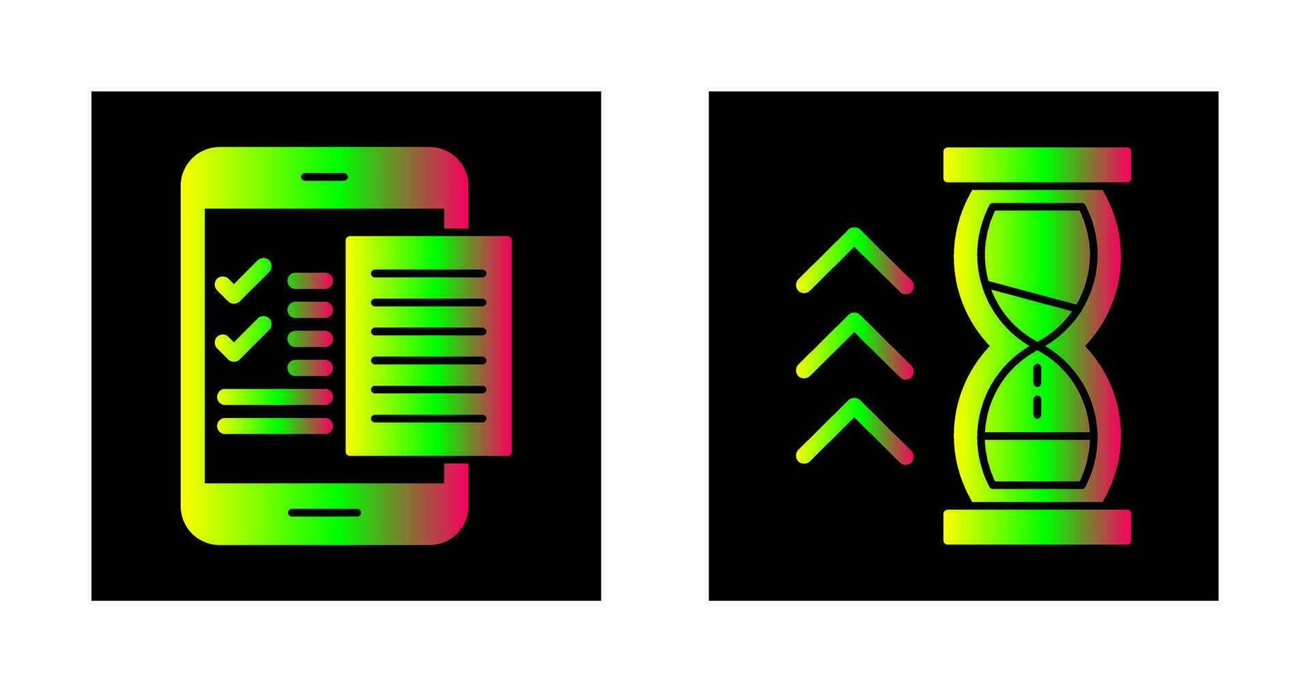 Check List and Quick Response Icon vector