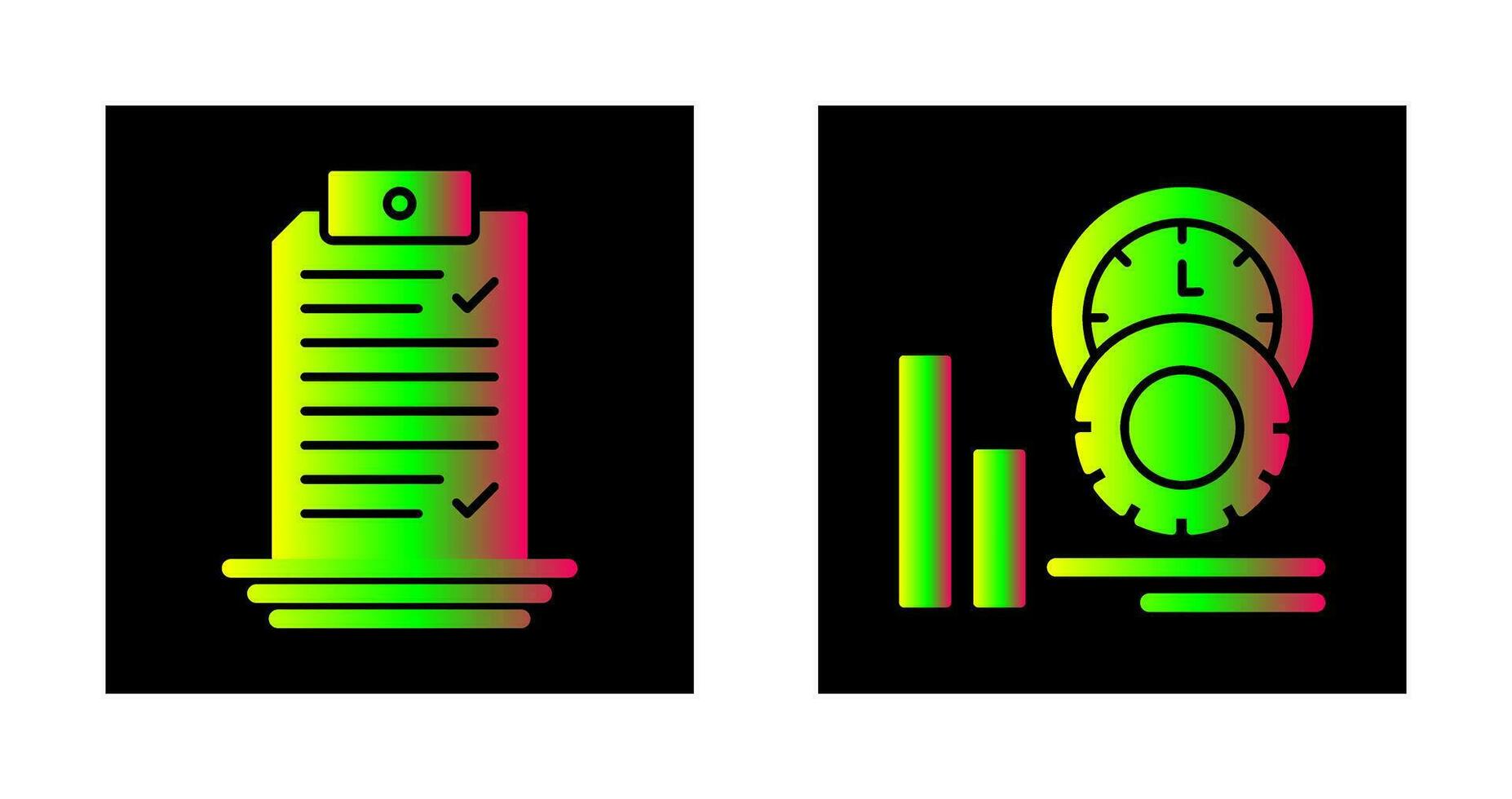 Check List and Performance Icon vector