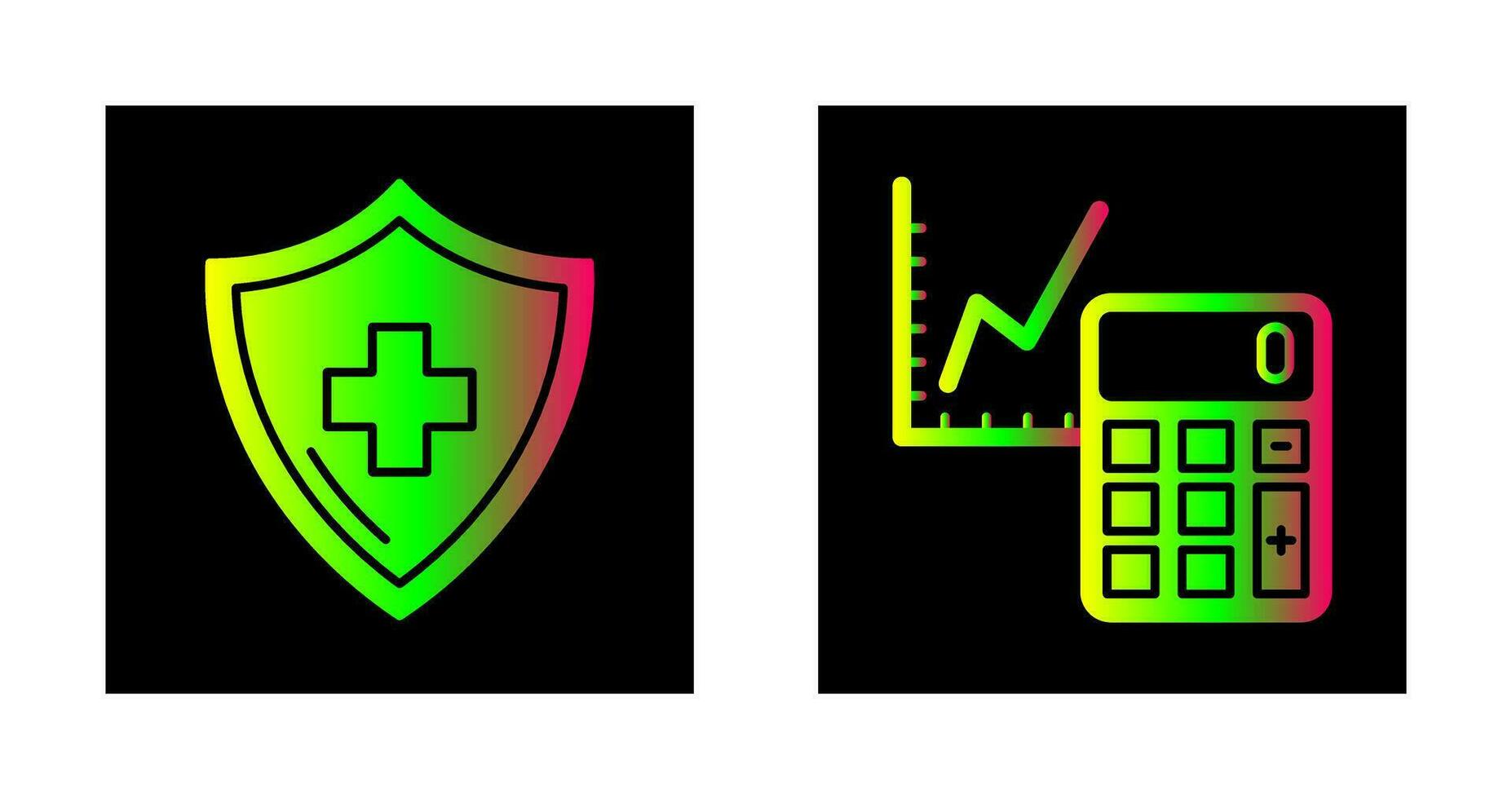 Accounting and Health  Icon vector