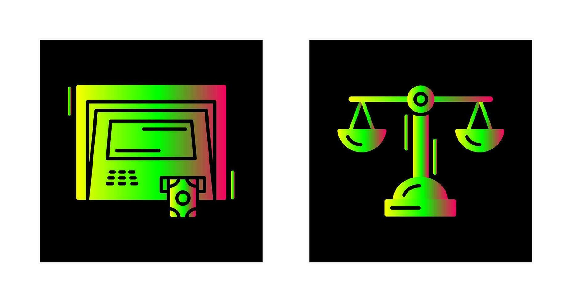 ATM and Balance Icon vector