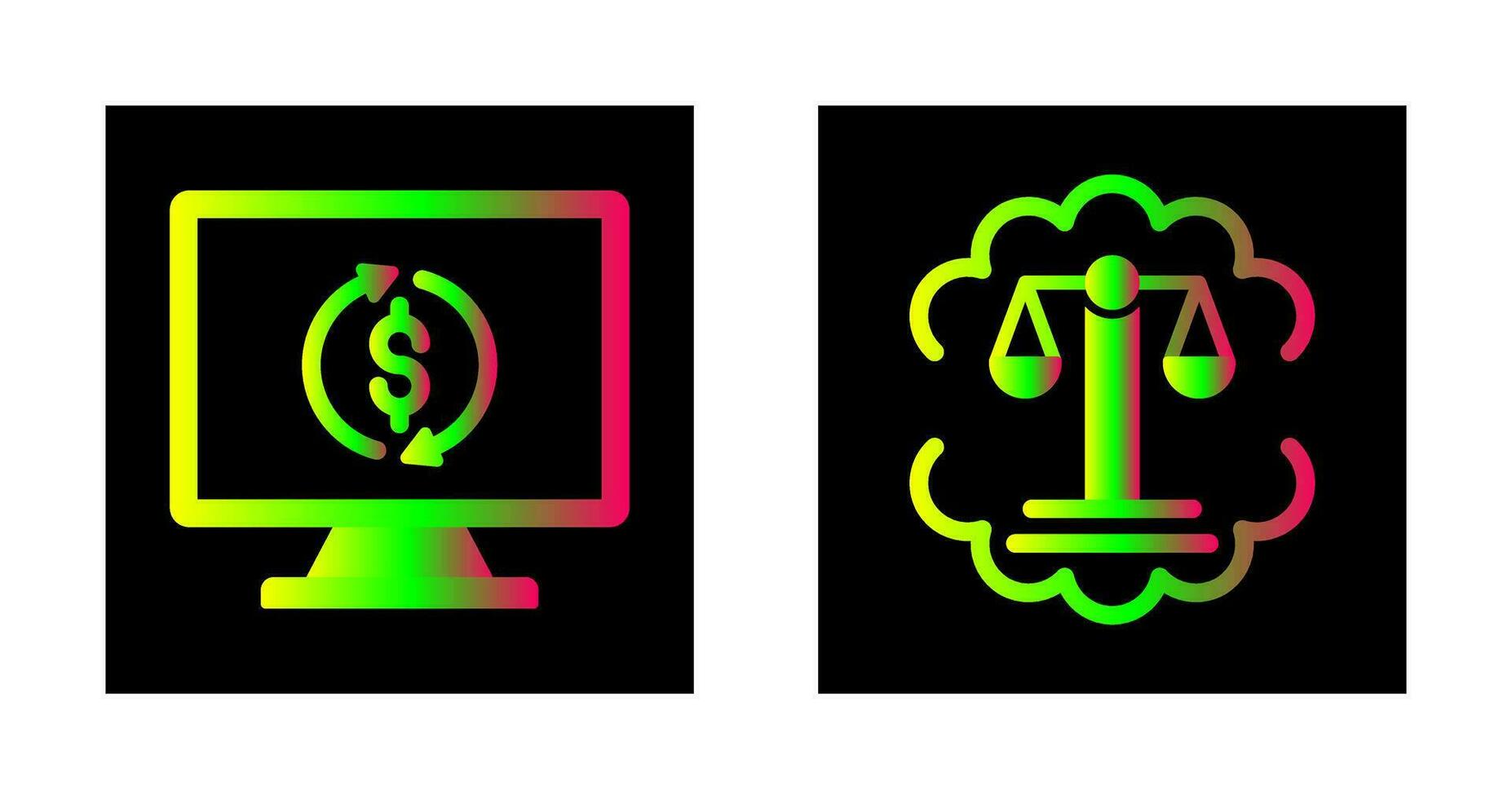 Demonstrator and Justice Scale Icon vector