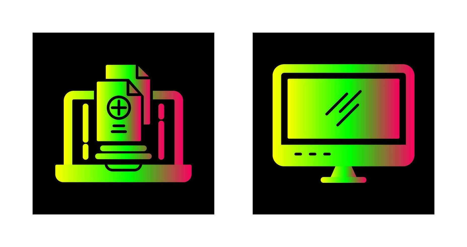 Screen and Add Icon vector
