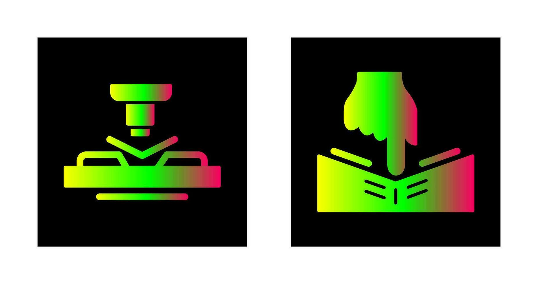 Press and Elasicity Icon vector