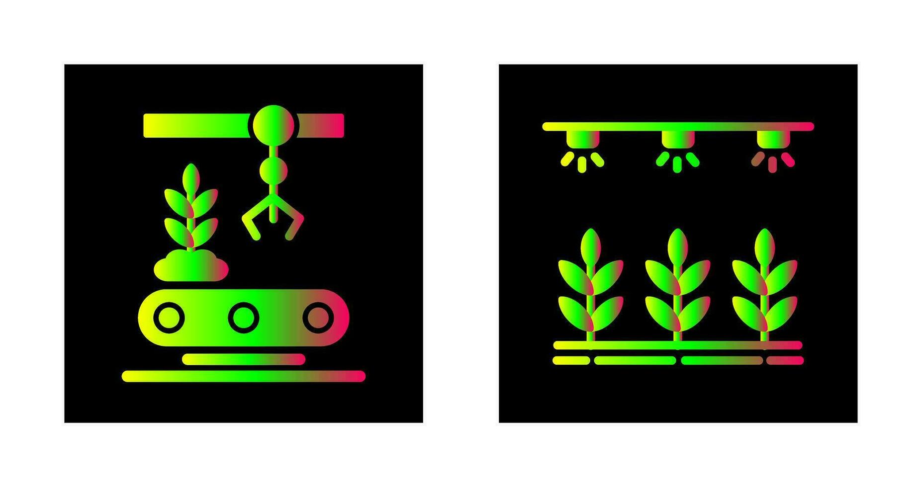 Conveyor and Irrigation  Icon vector