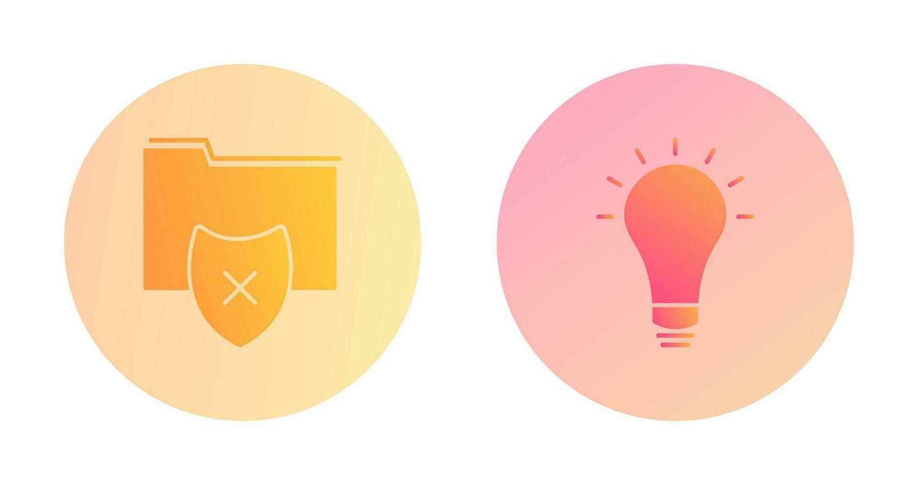 vulnerable folders and innovatives idea Icon vector