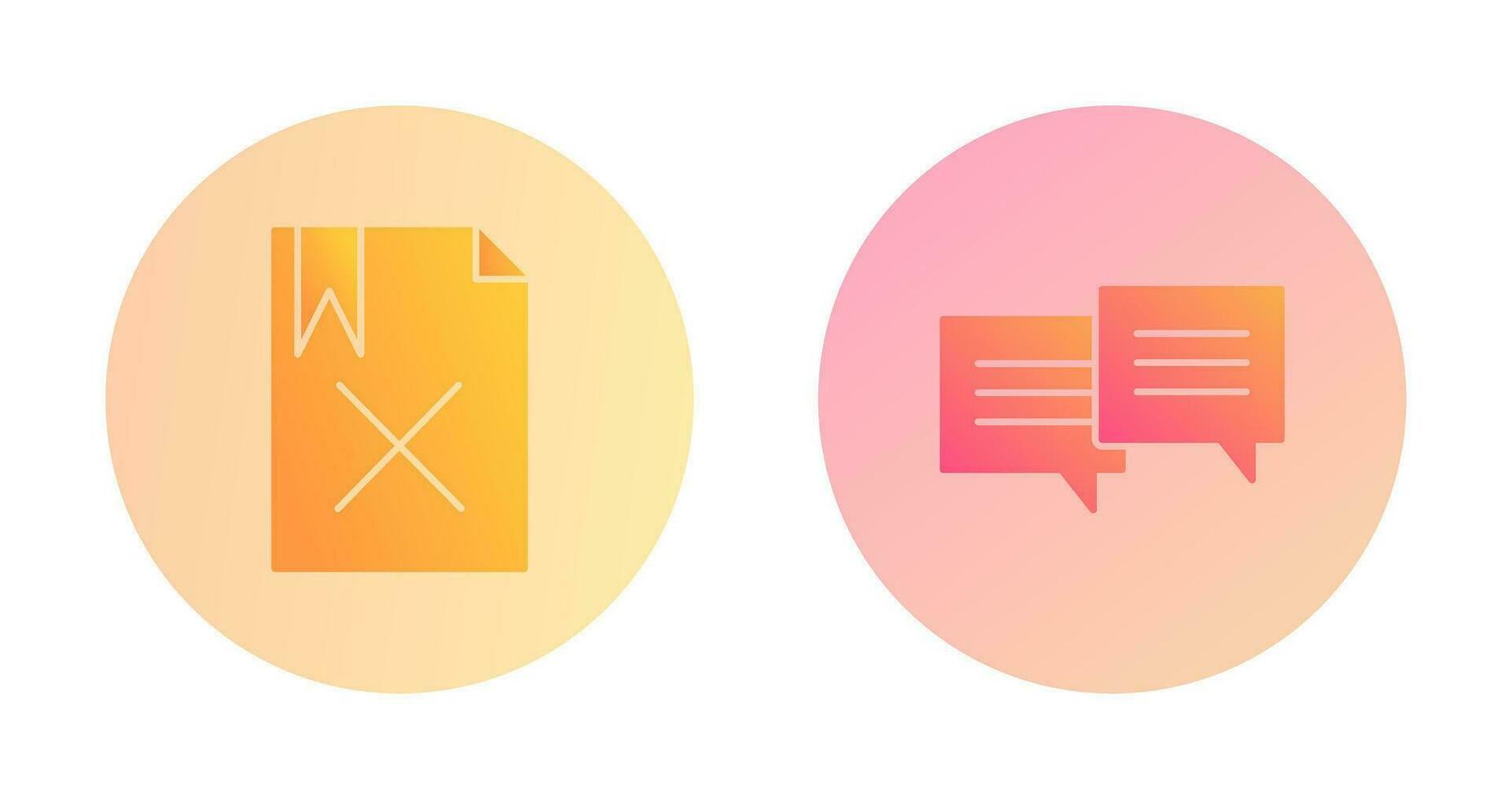 delete and two chat bubbles Icon vector