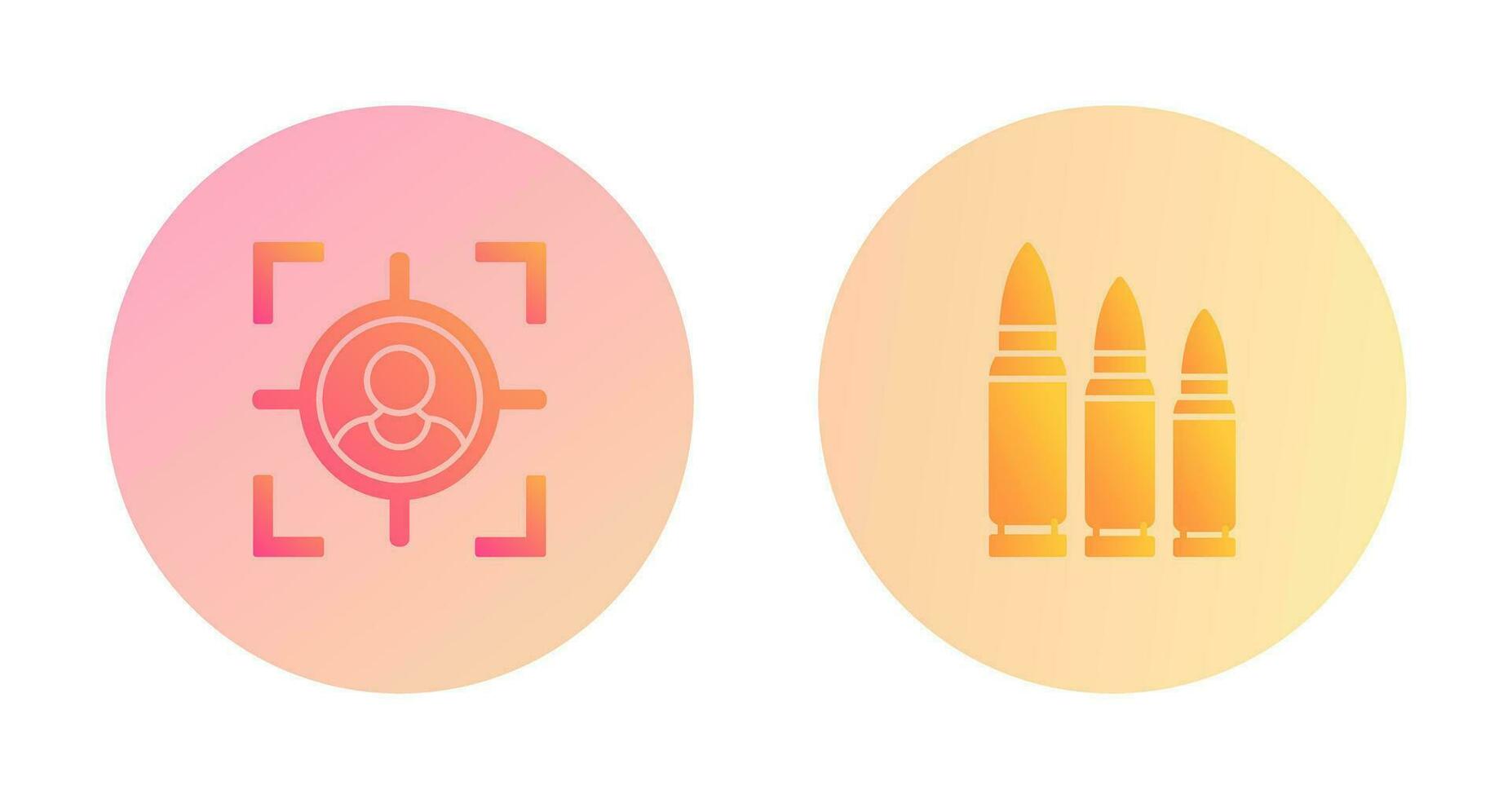 Target and Bullets Icon vector