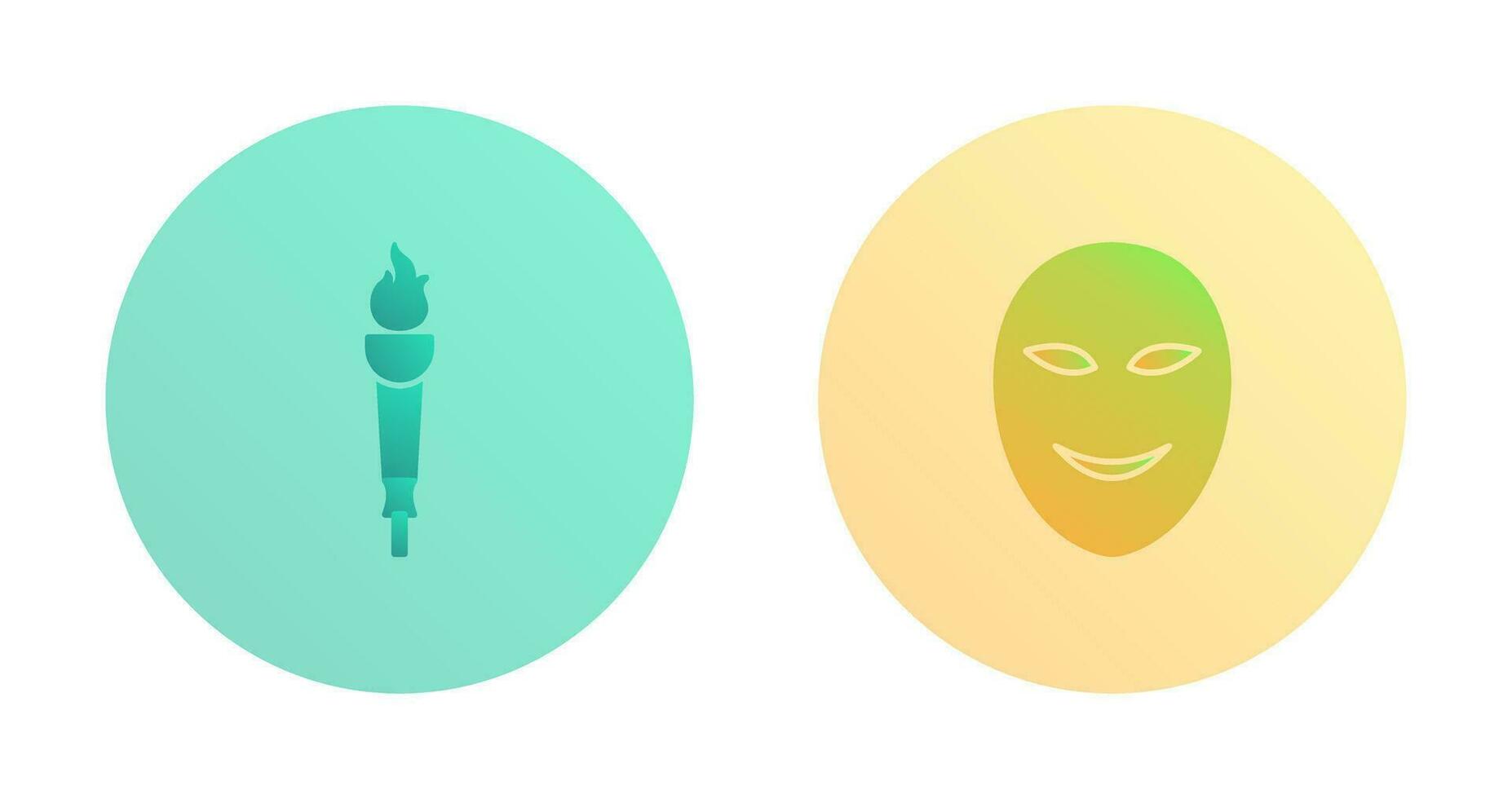 Museum Torch and Ancient Icon vector