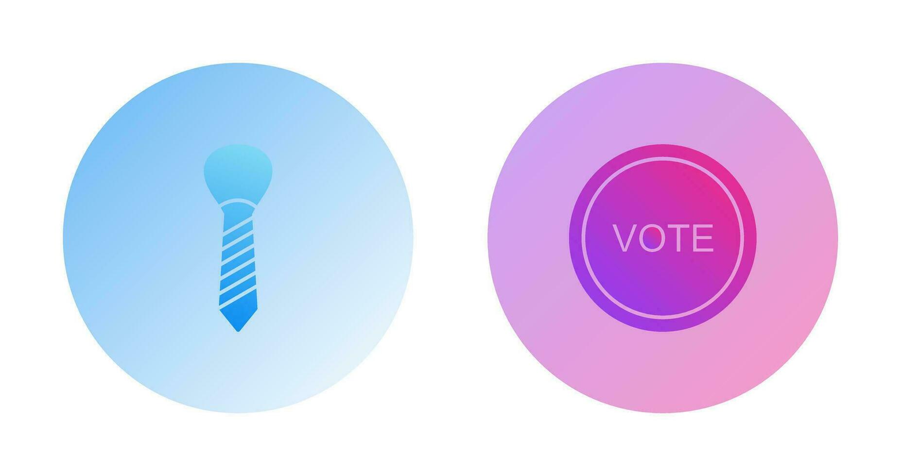 Tie and Vote Link Icon vector