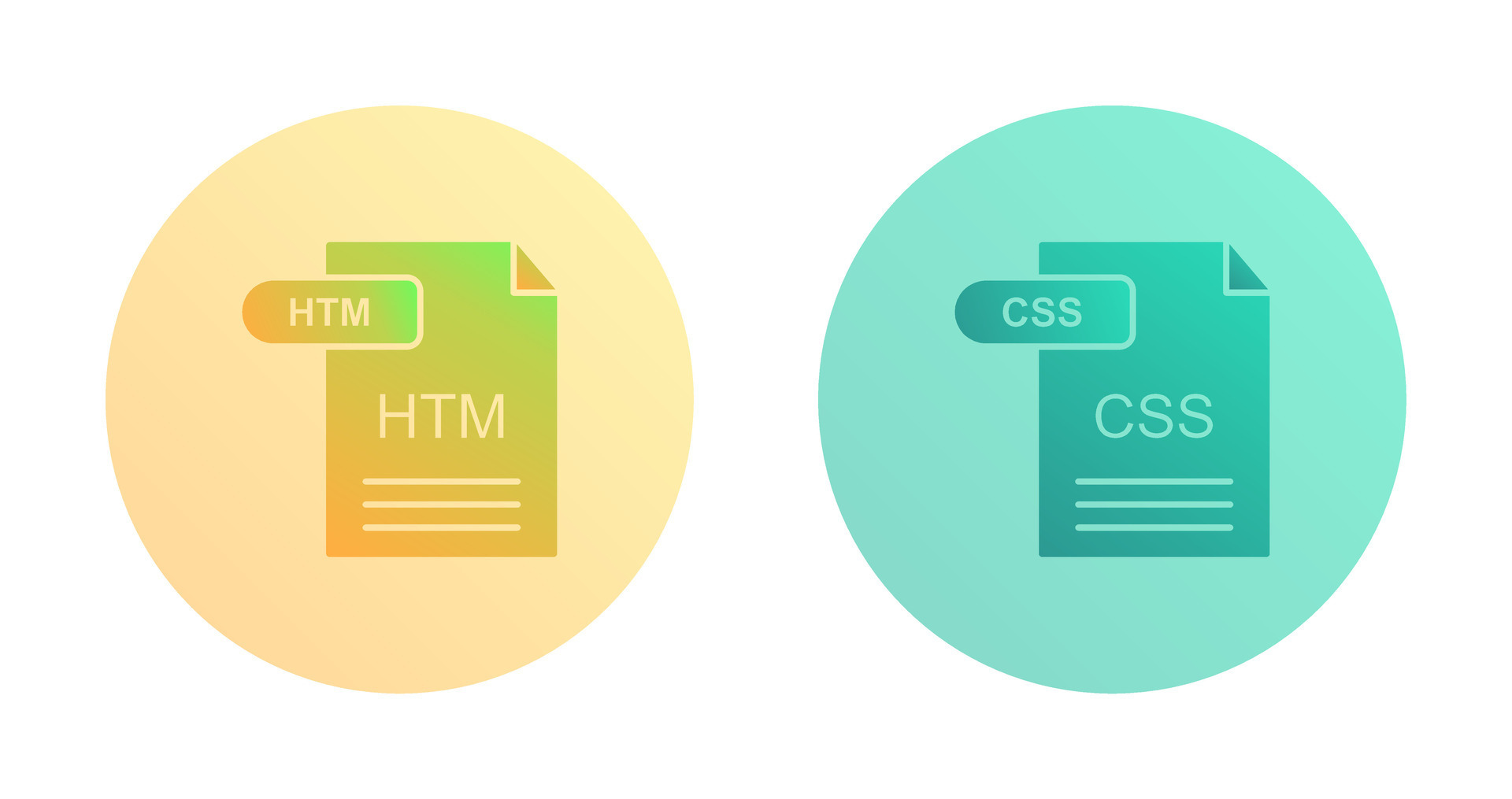 HTM and CSS Icon 32785962 Vector Art at Vecteezy