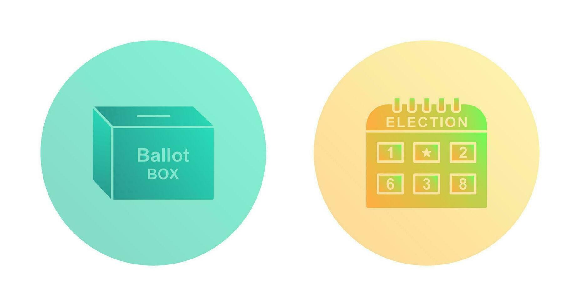 Ballot Box and Election day Icon vector