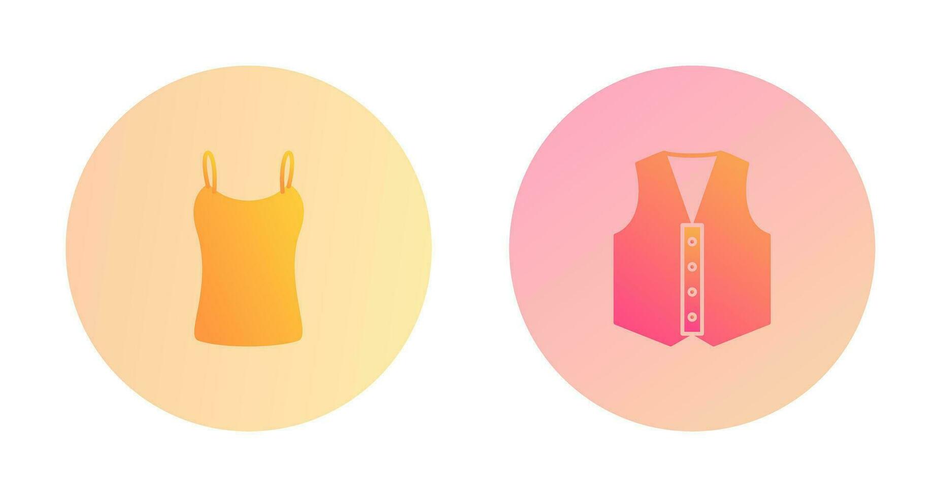 Ladies Vest and safety Icon vector