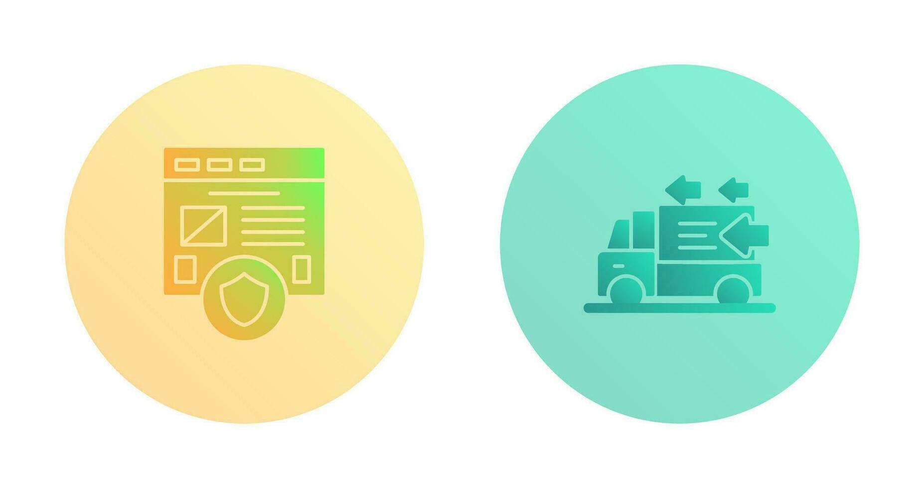 Secure and Order Return Icon vector