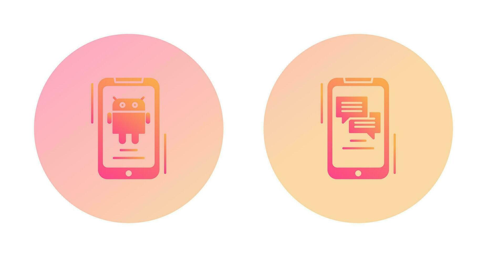 Android and Text Icon vector
