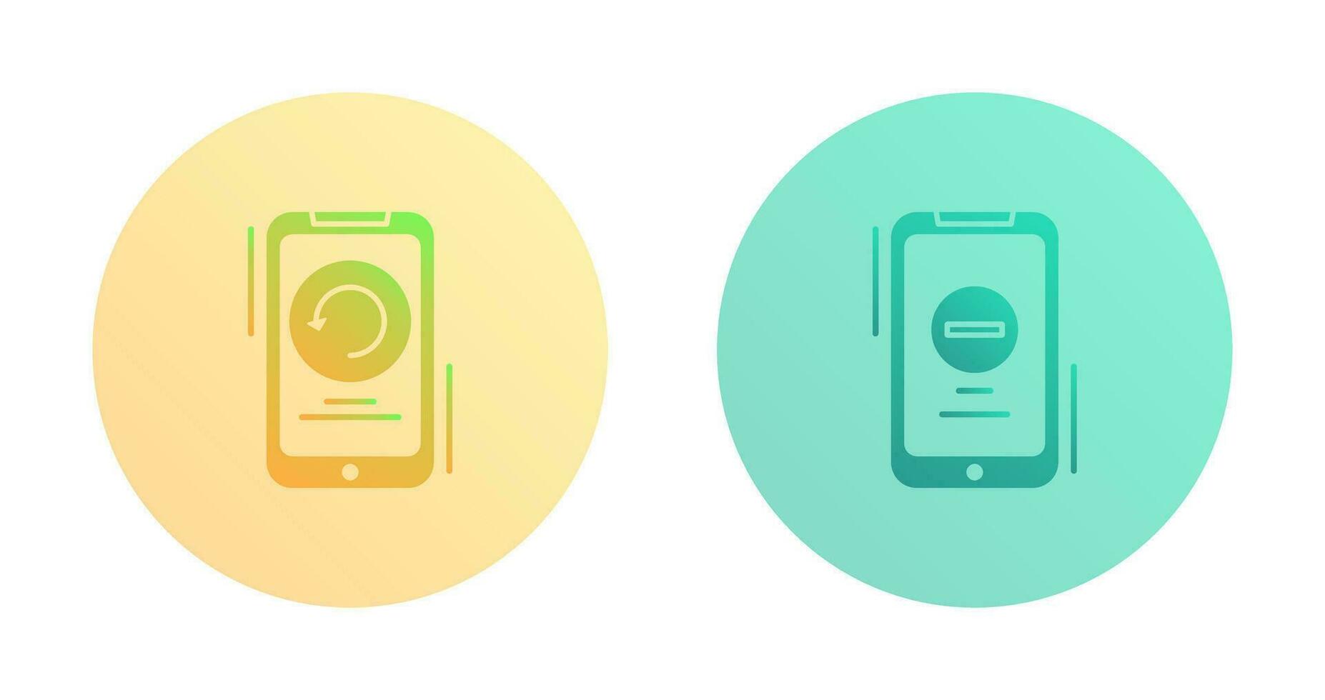 Restart and Remove Icon vector