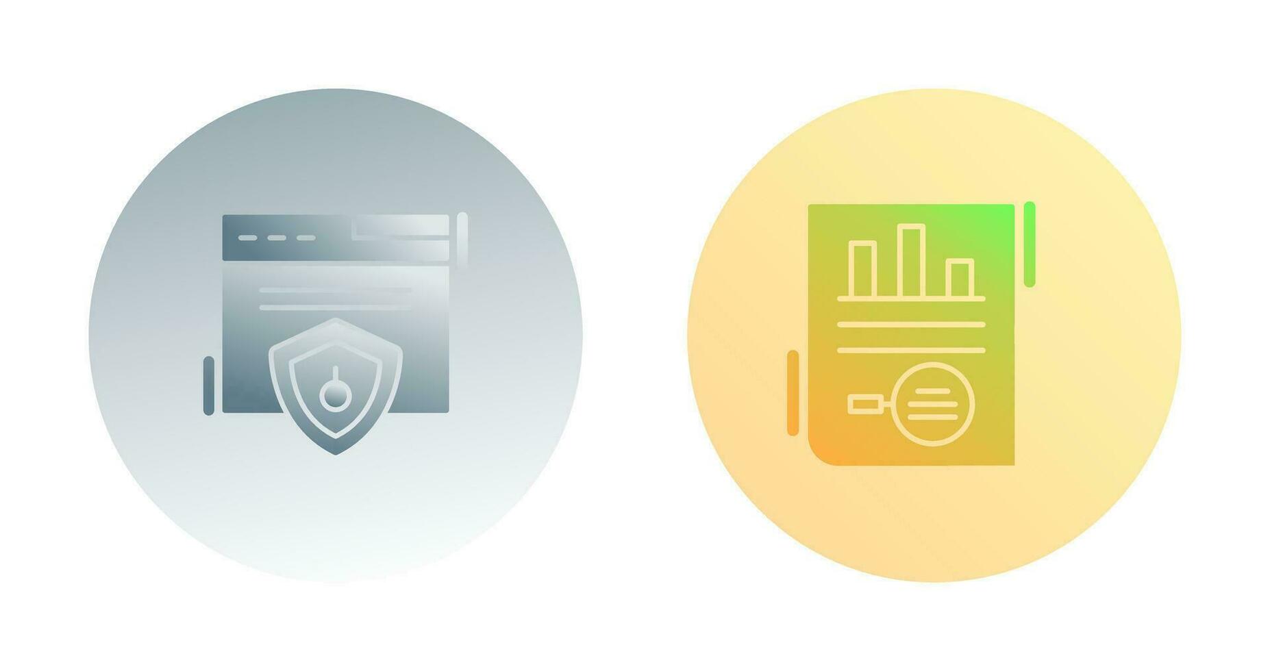 Web Security and Market Research Icon vector