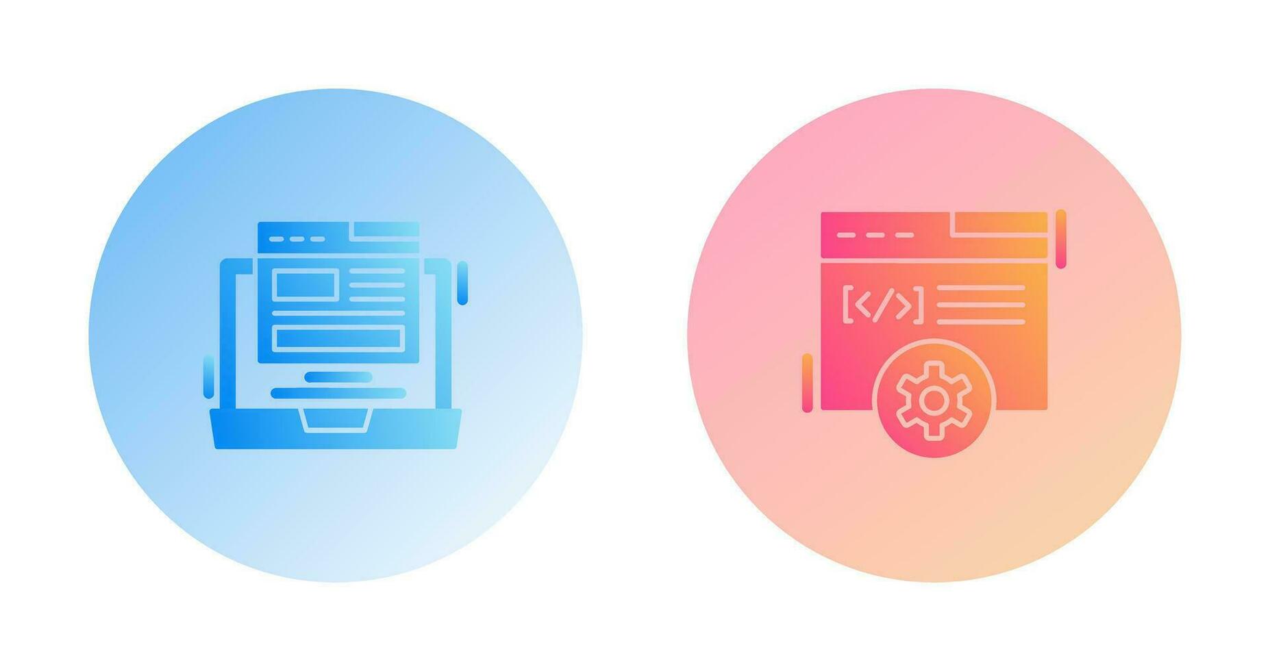Layout and Development Icon vector