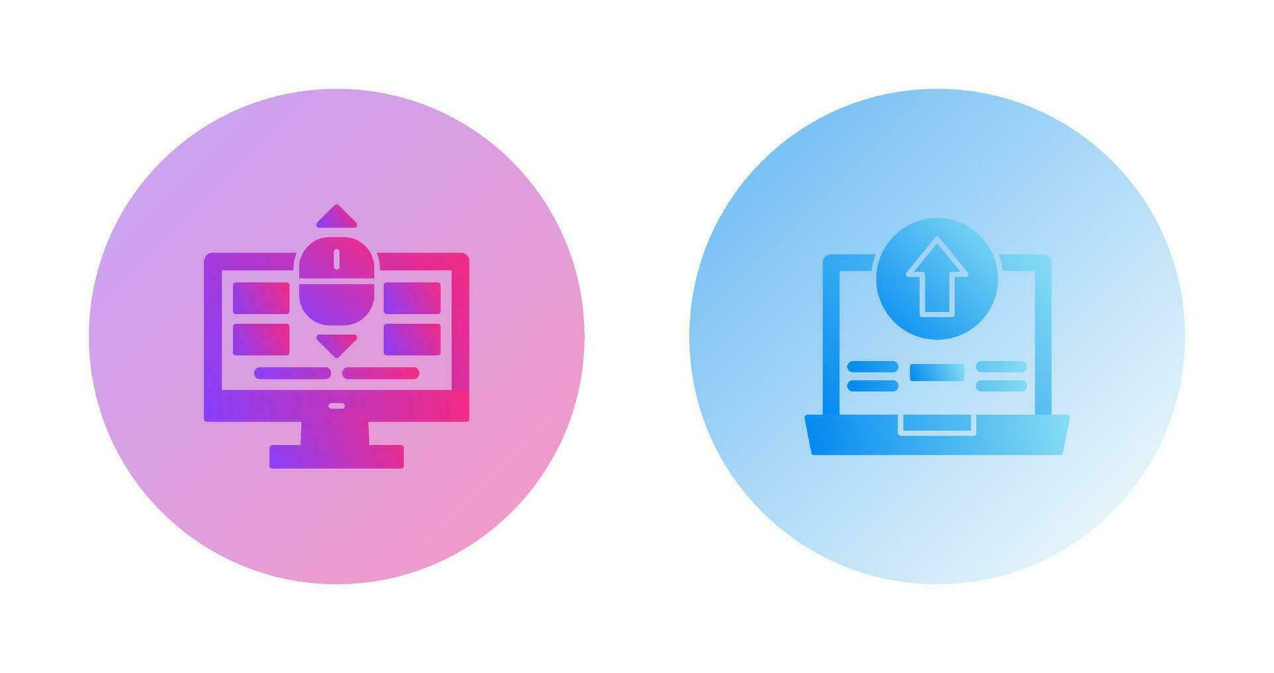 Scroll and Upload Icon vector