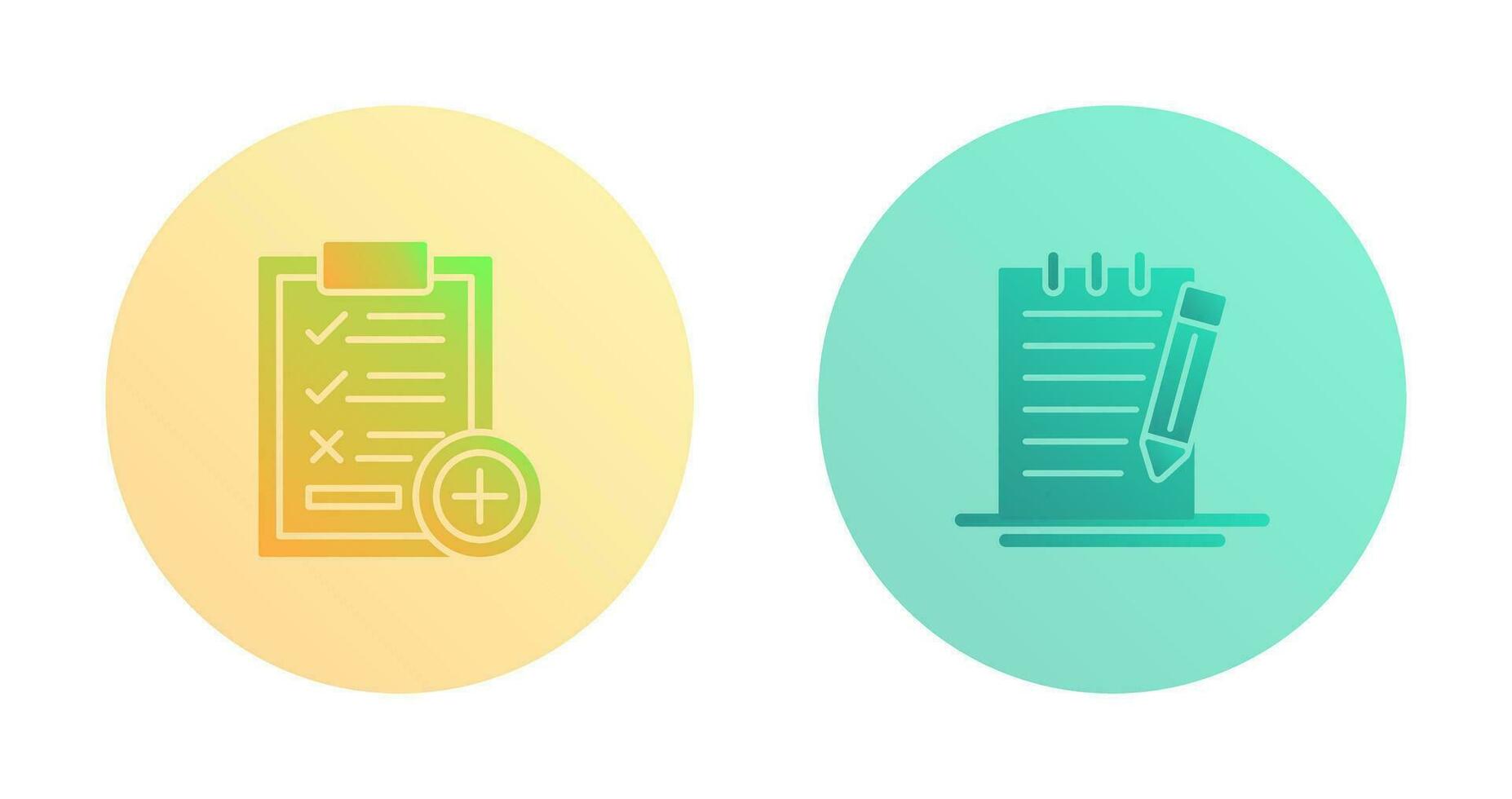 Medical Examination List and Check Up List Icon vector