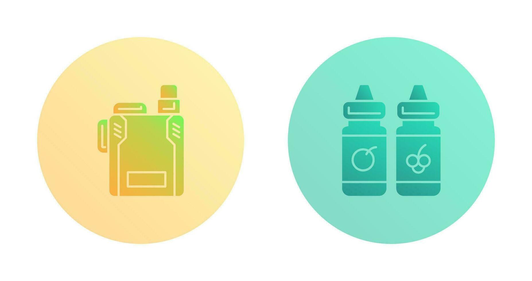 Vape and Vape Liquid Icon vector