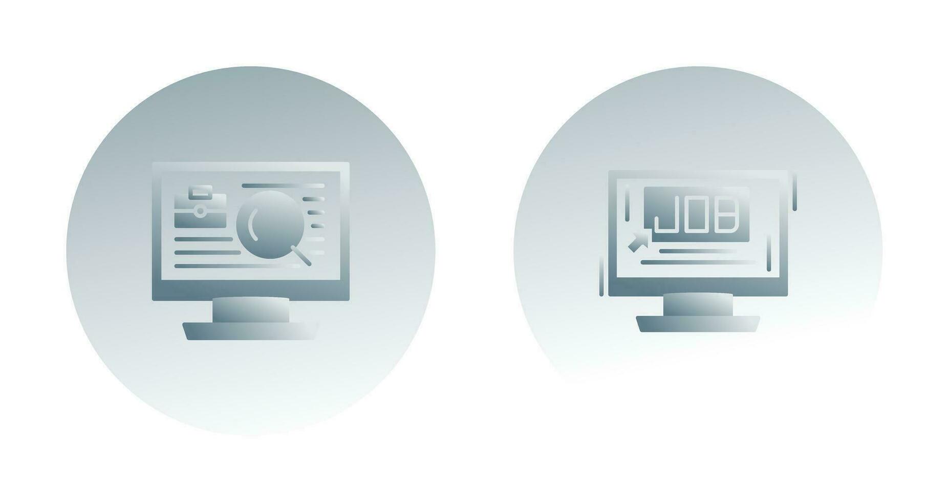 Job and Job Search Icon vector