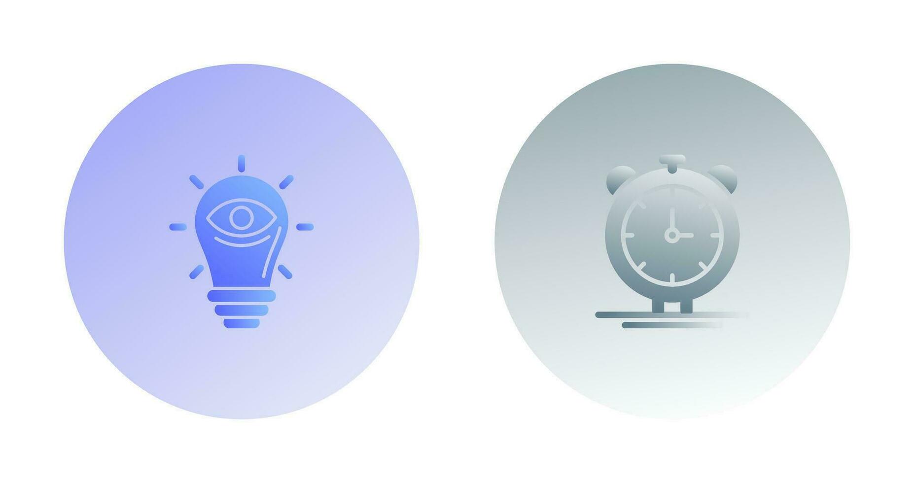 visionary and Alarm Bell Icon vector
