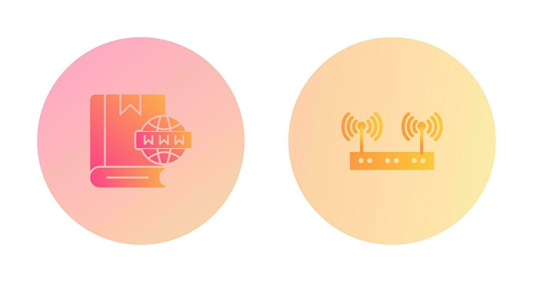 Website and Wireless Icon vector