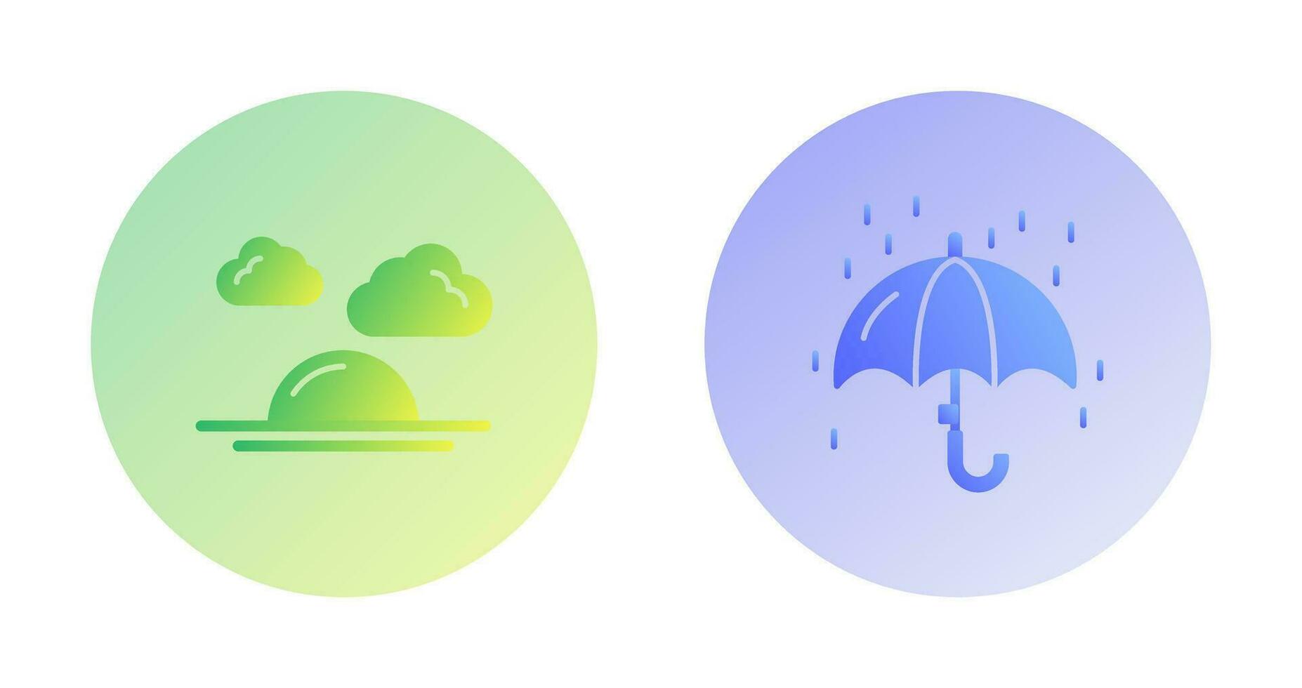 Sunshine and Raining Icon vector