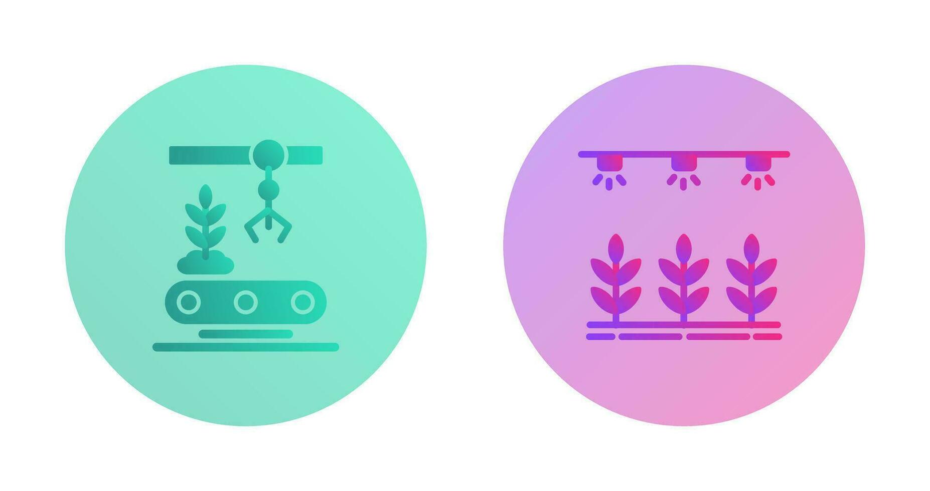 Conveyor and Irrigation  Icon vector