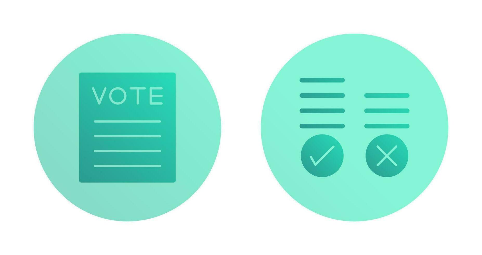 Voting Result and Vote Icon vector
