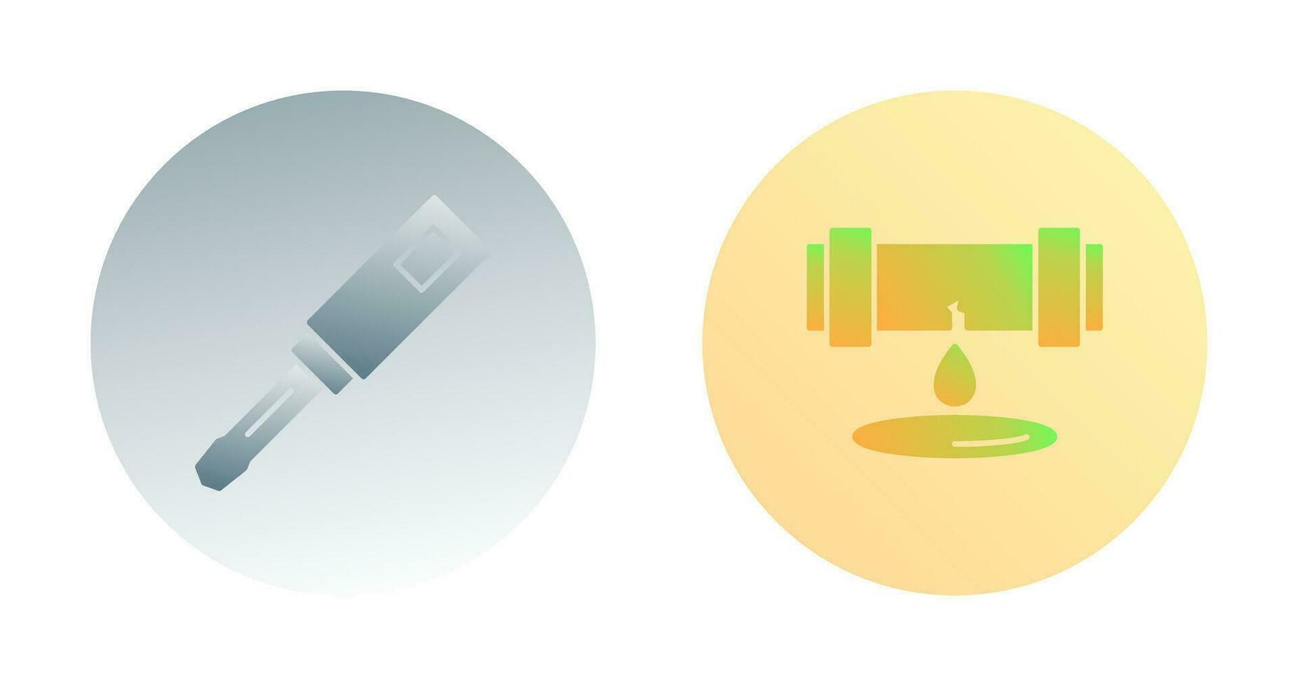 Screwdriver and Leak Icon vector