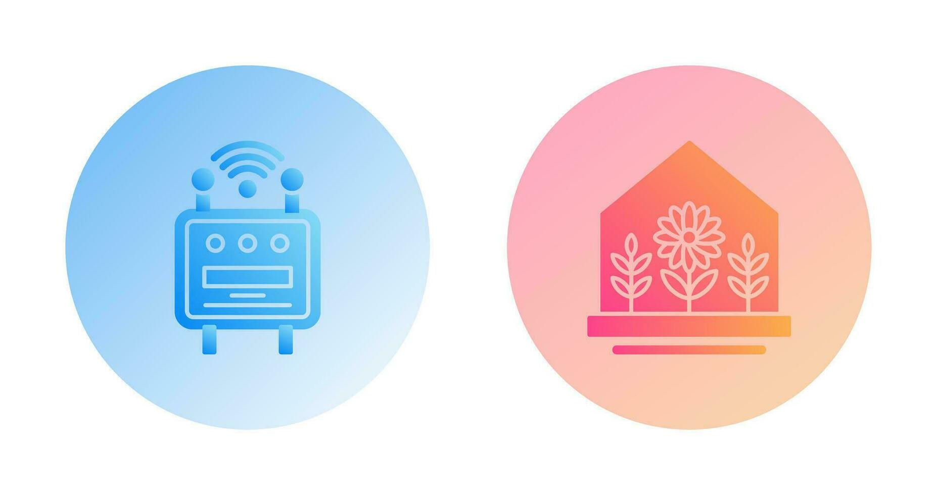 Chip and User Farm House Icon vector