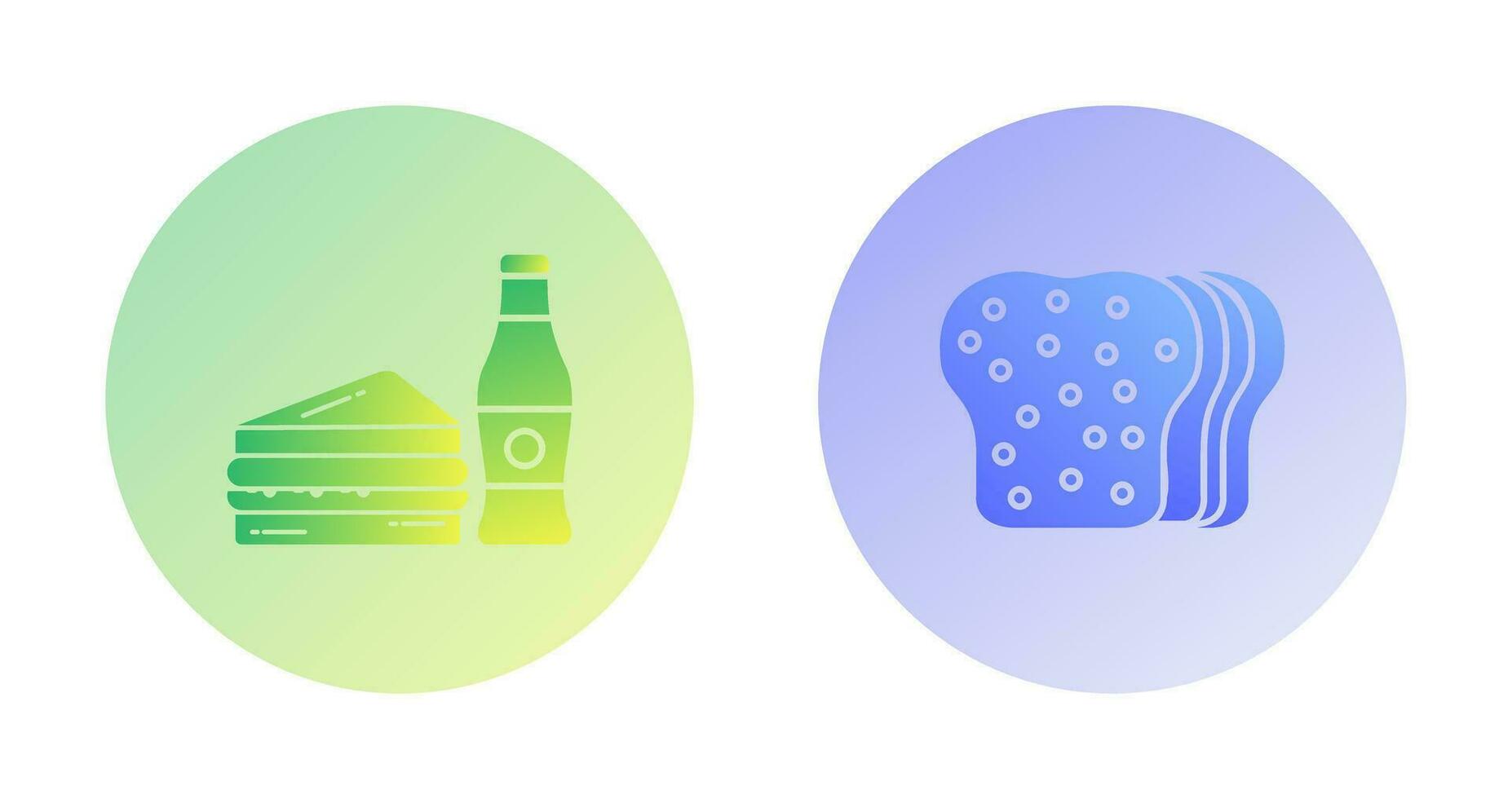Junk Food and Bread Icon vector