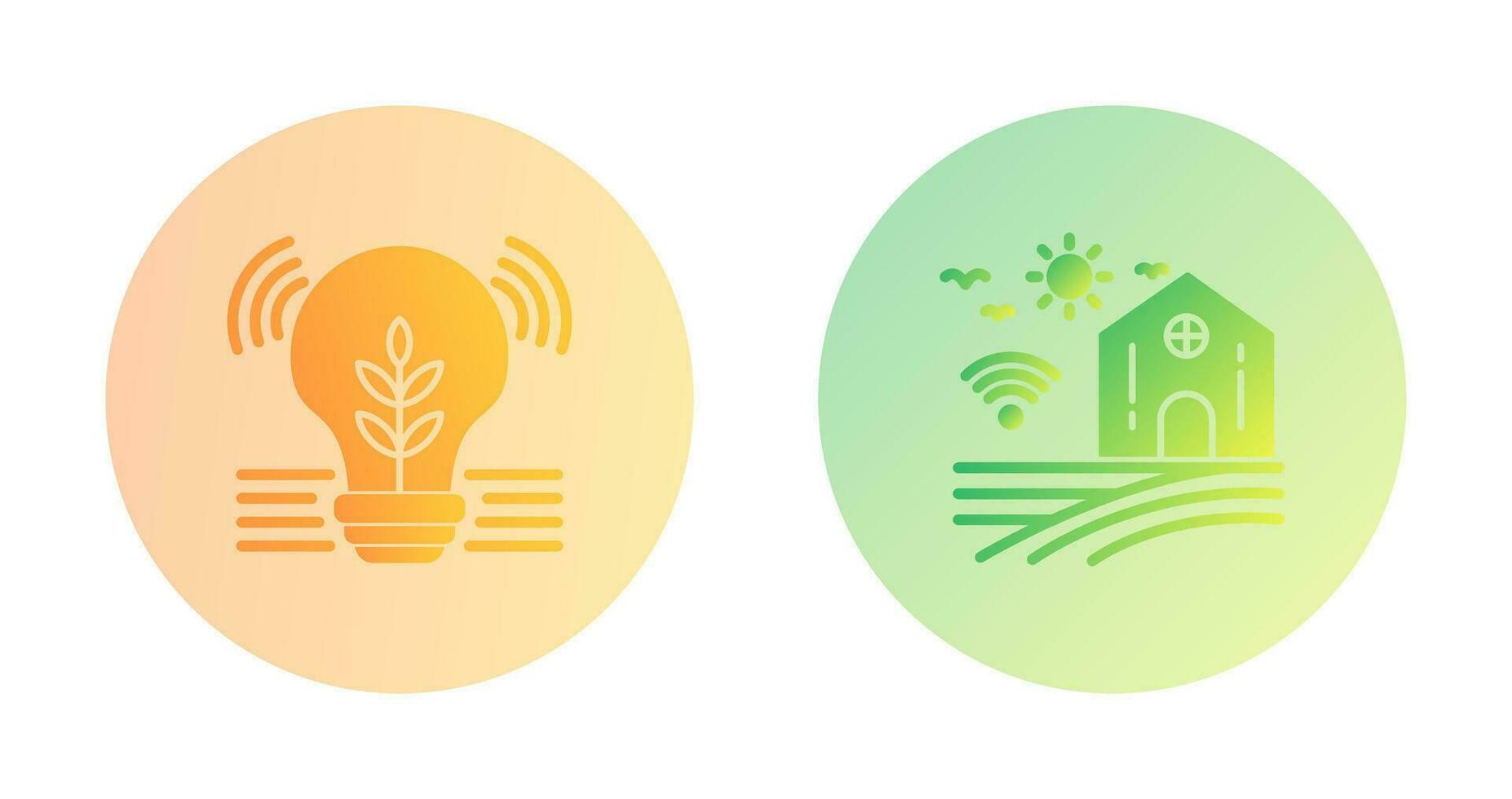 Idea and Smart Farm Icon vector