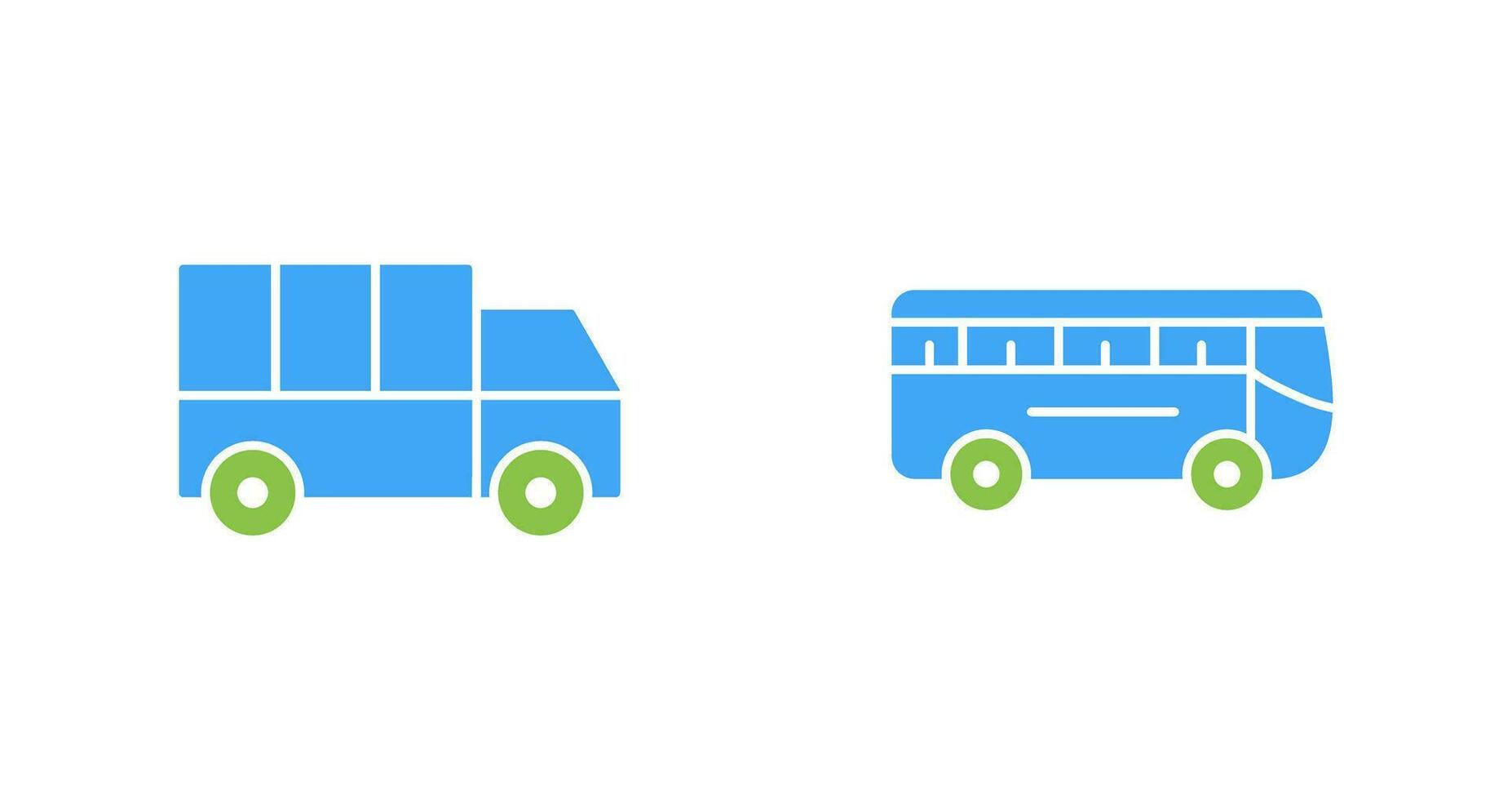 Truck and Bus Icon vector