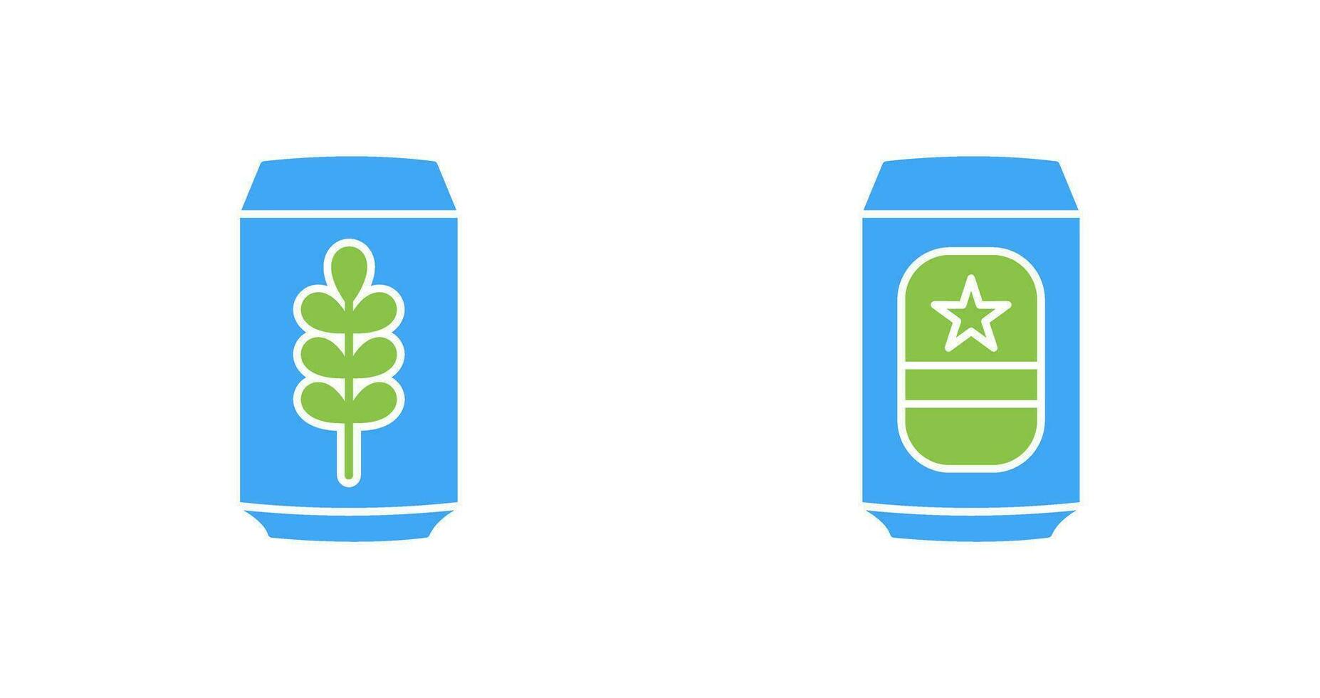 Beer Can and beerage Icon vector