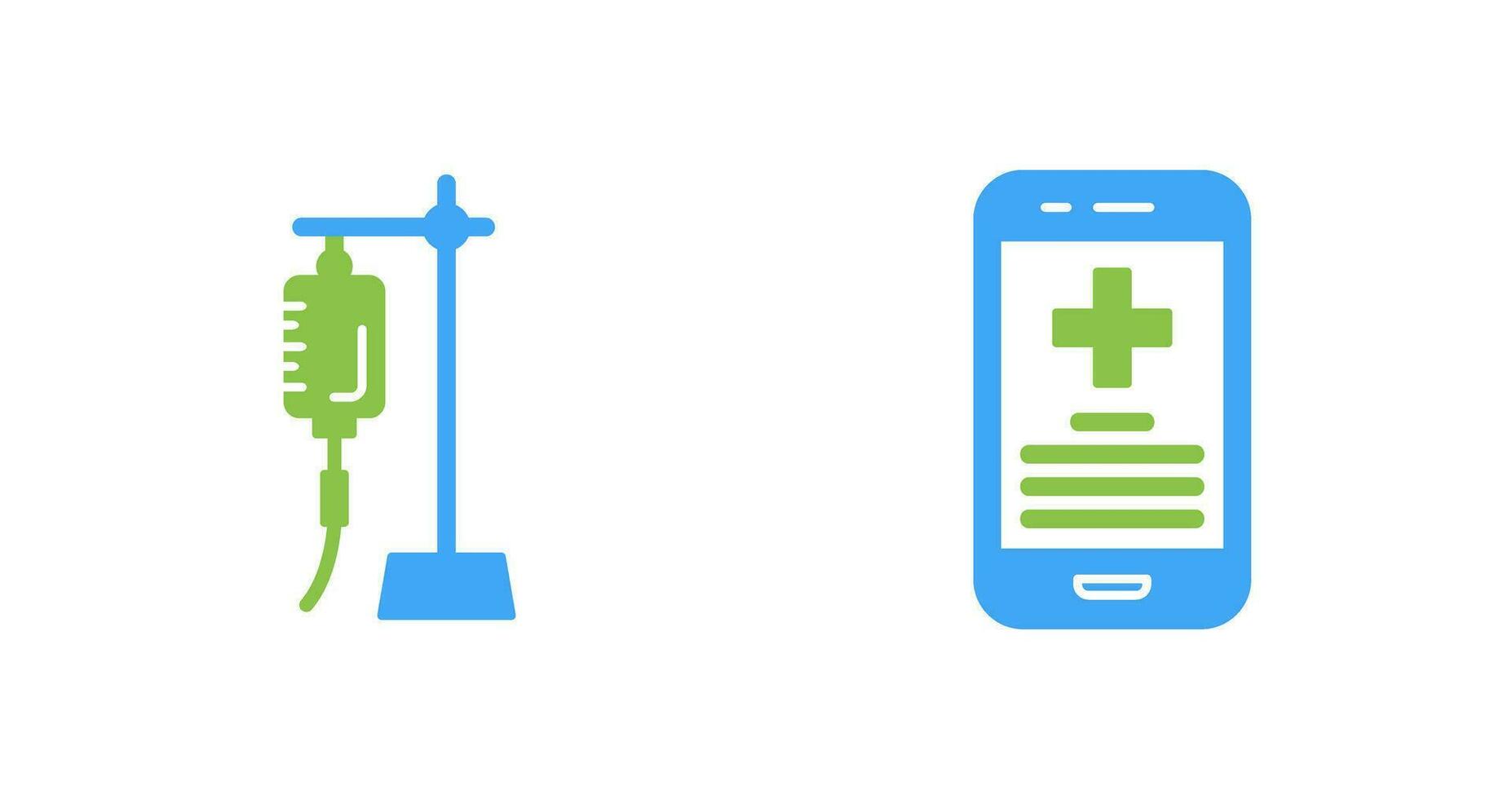 Saline and Smartphone Icon vector