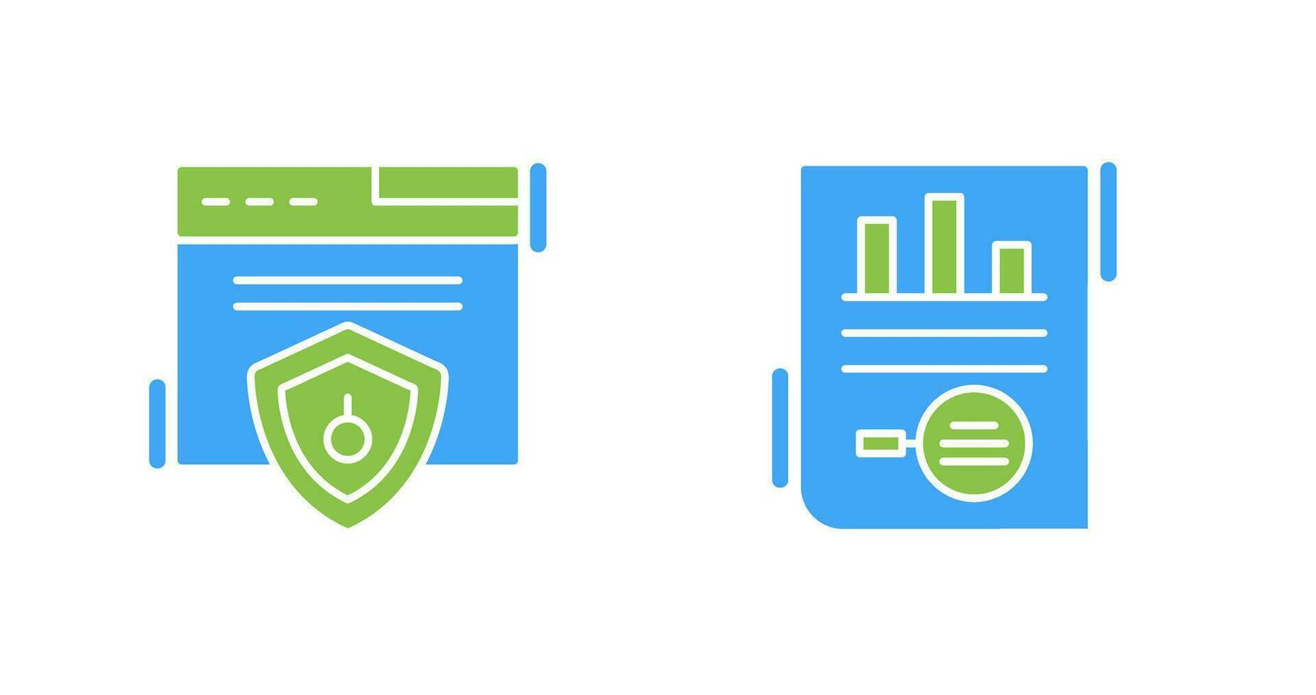 Web Security and Market Research Icon vector