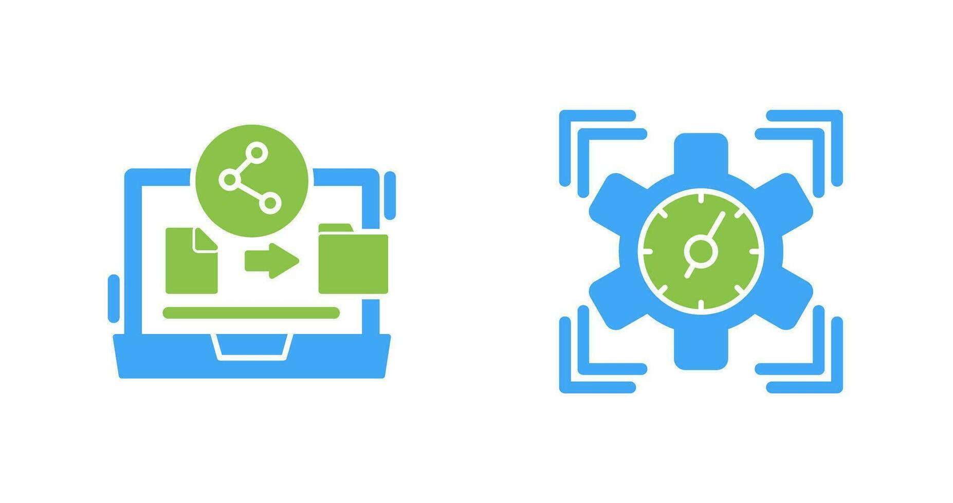 File Share and SEO Performance Icon vector