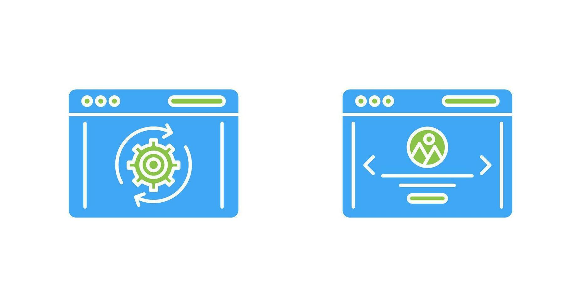 Recovery and Web Page Icon vector