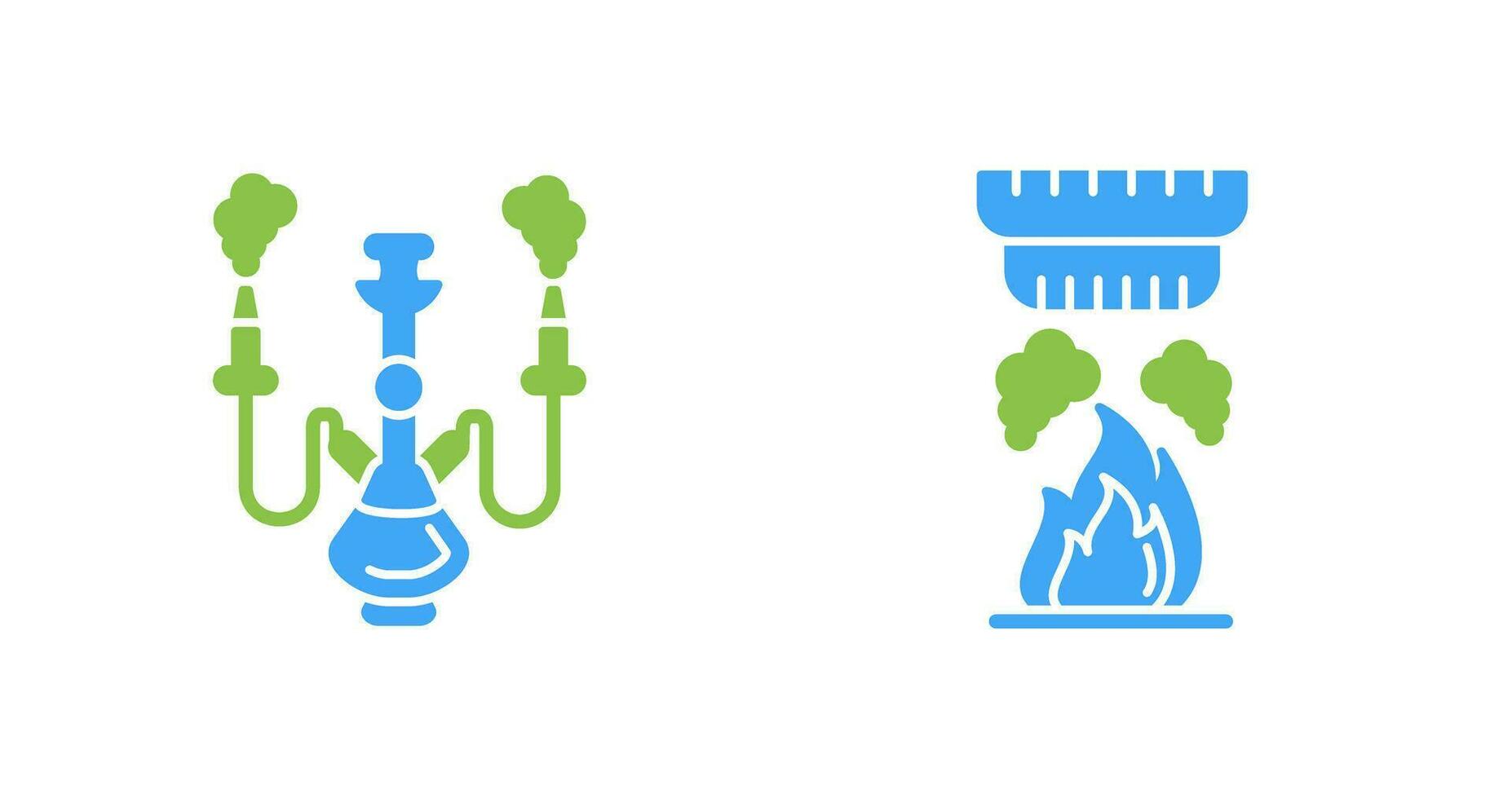 Shisha and Smoke Detector Icon vector