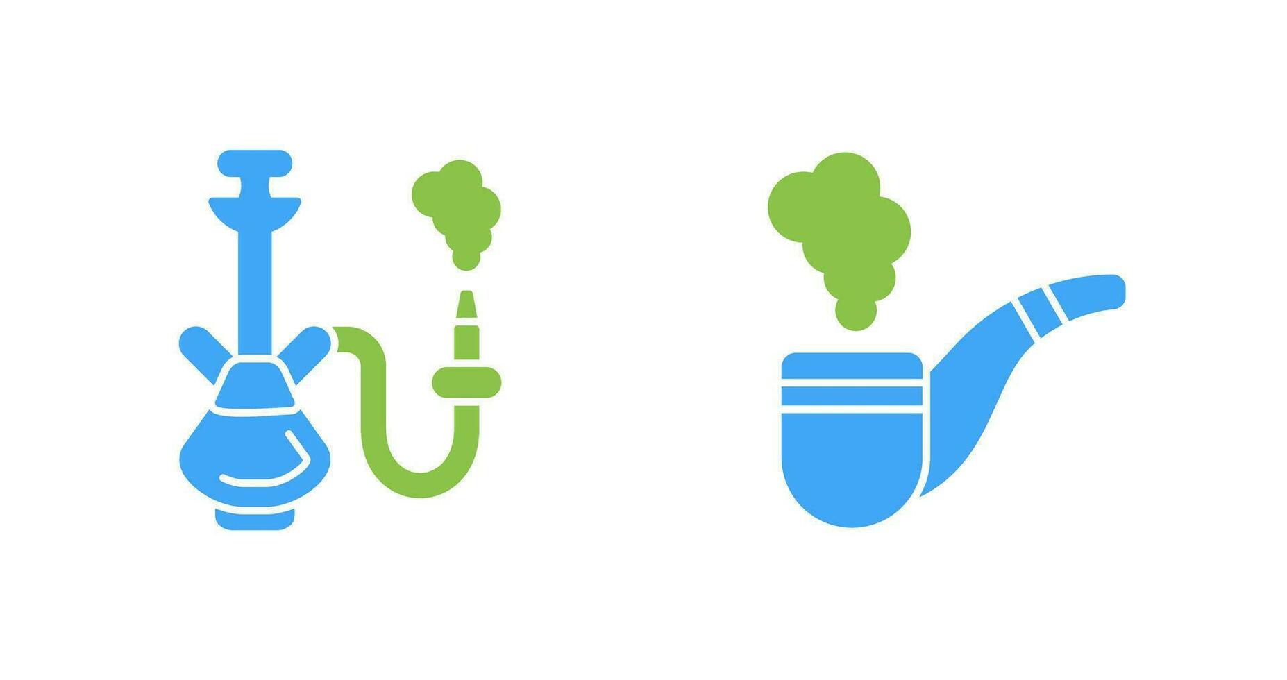 Hookah and Smoke Pipe Icon vector