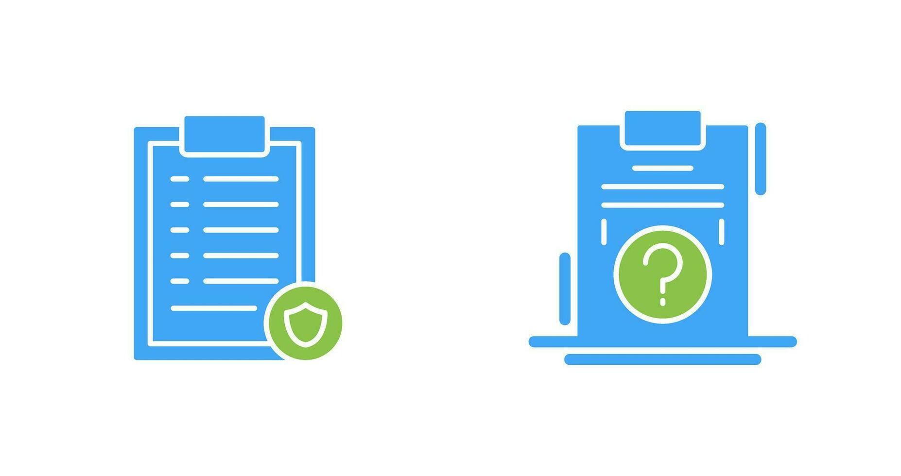 List Protection and Question Icon vector