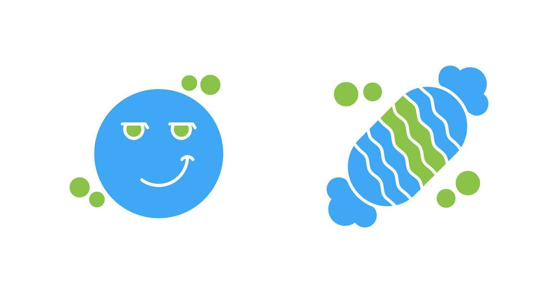 Smirk and Candy Icon vector